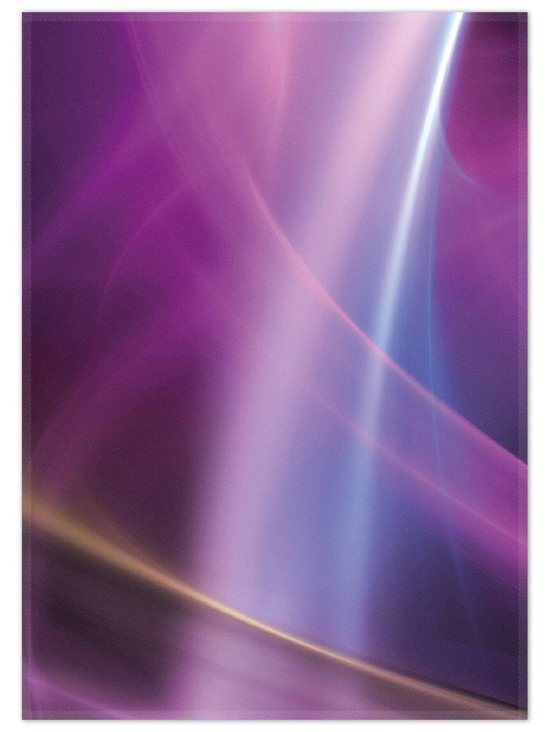 Wallario Teppich Abstraktes Muster in violett lila pink schwarz, rechteckig, rutschfest