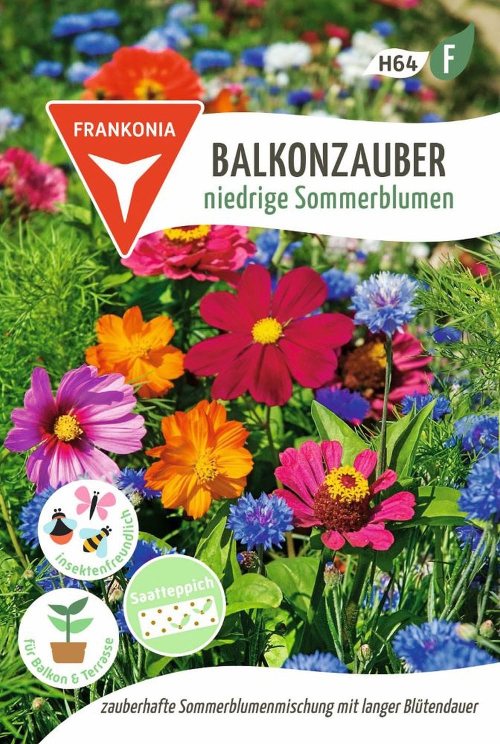 FRANKONIA Blumensamen Balkonzauber, niedrige Sommerblumen Saatband Blumenmi günstig online kaufen