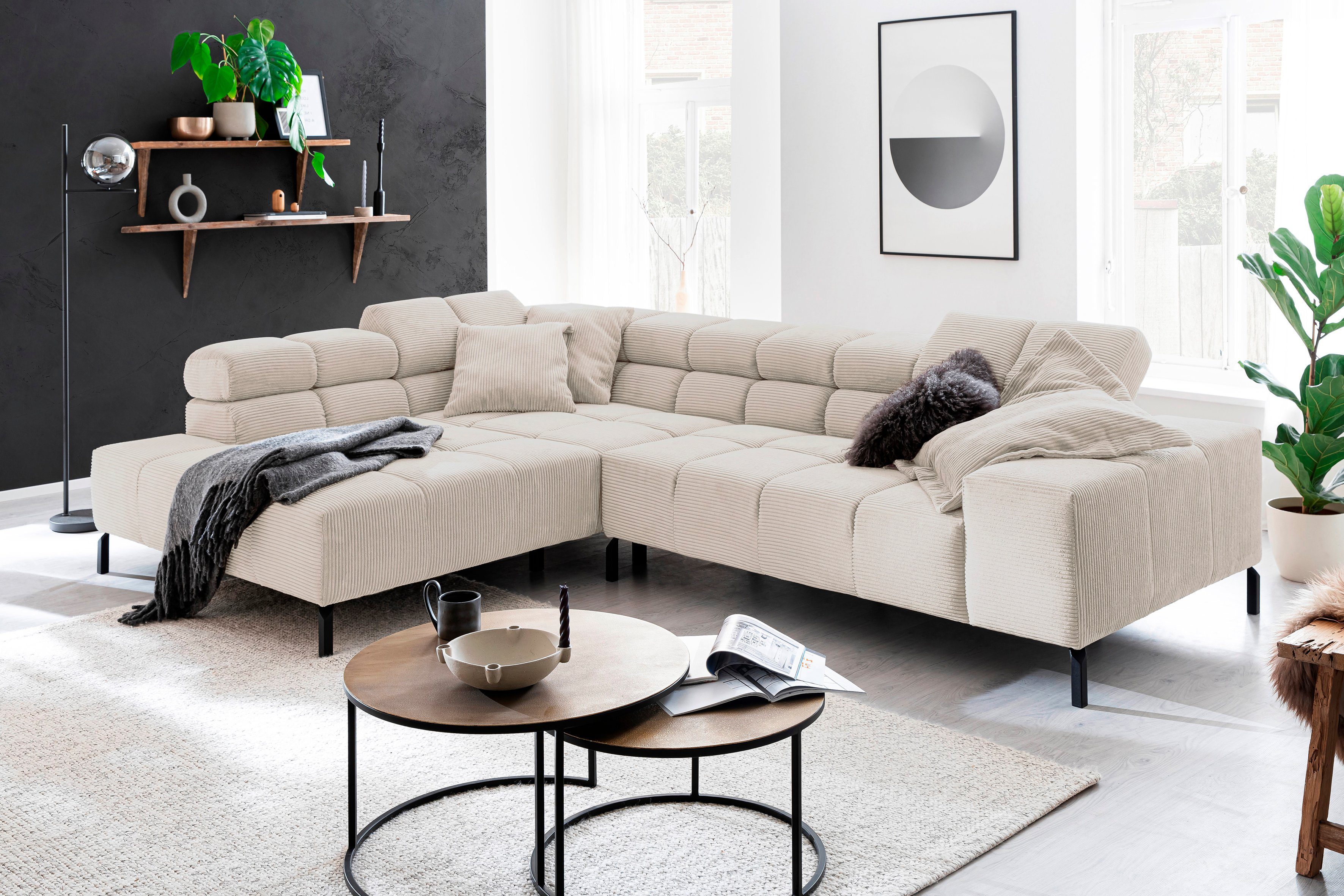 INOSIGN Ecksofa Ancona New, wahlweise motorische günstig online kaufen