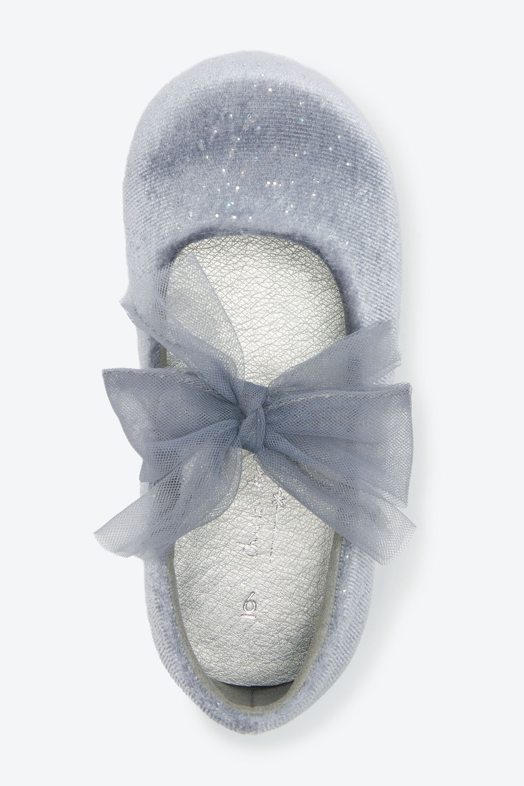 Next Festliche Mary-Jane-Schuhe mit T-Strap-Sandale (1-tlg) Grey Schleife