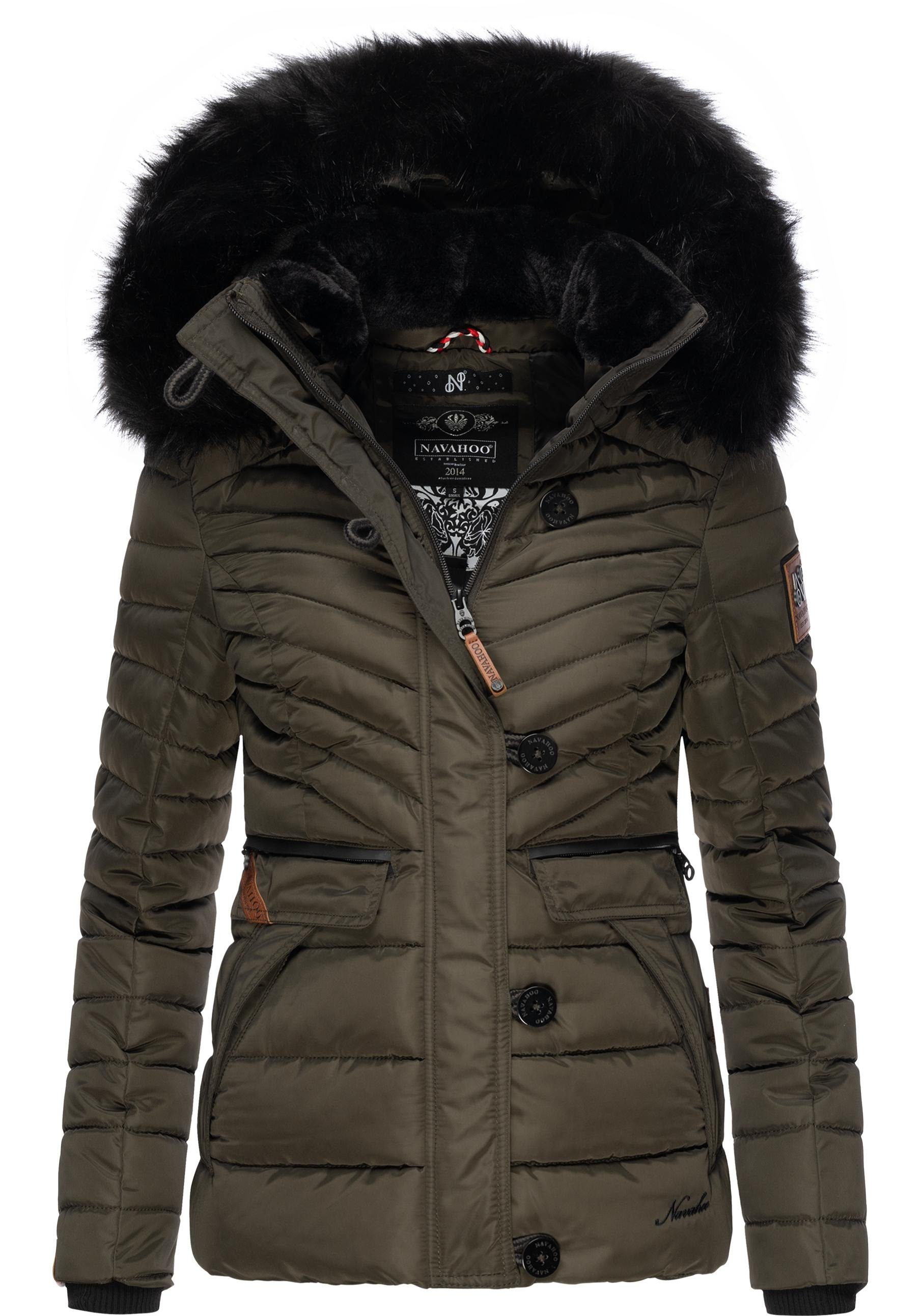 Navahoo Winterjacke Wisteriaa Warm gefütterte Steppjacke günstig online kaufen