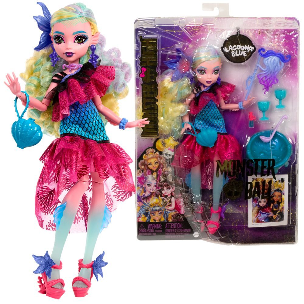 Mattel® Anziehpuppe Puppe Lagoona Blue Monster High Monsterball HNF71 Spiel günstig online kaufen