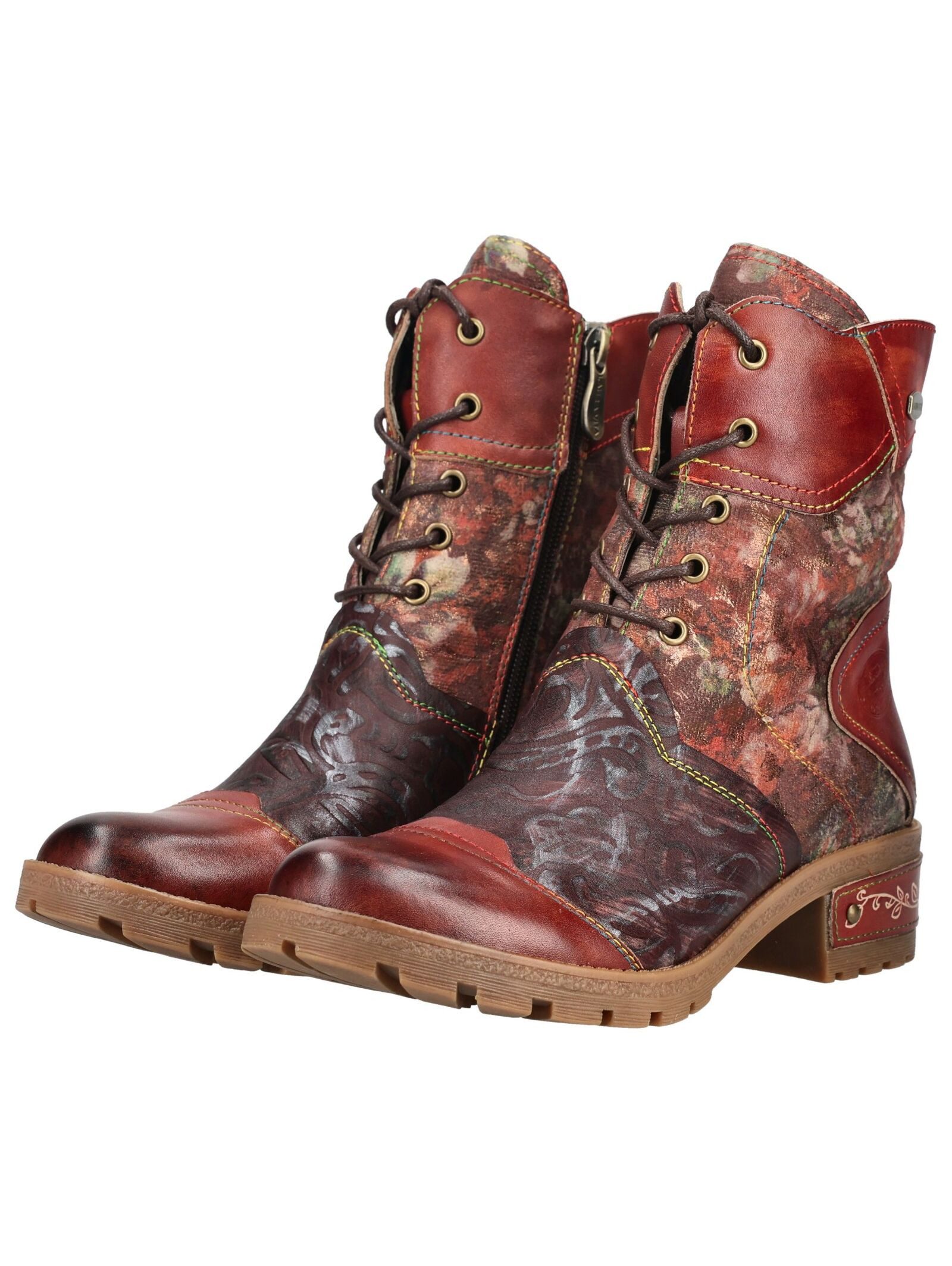 LAURA VITA LAURA VITA Stiefelette Leder/Textil Schnürstiefelette – Bild 4 von 5