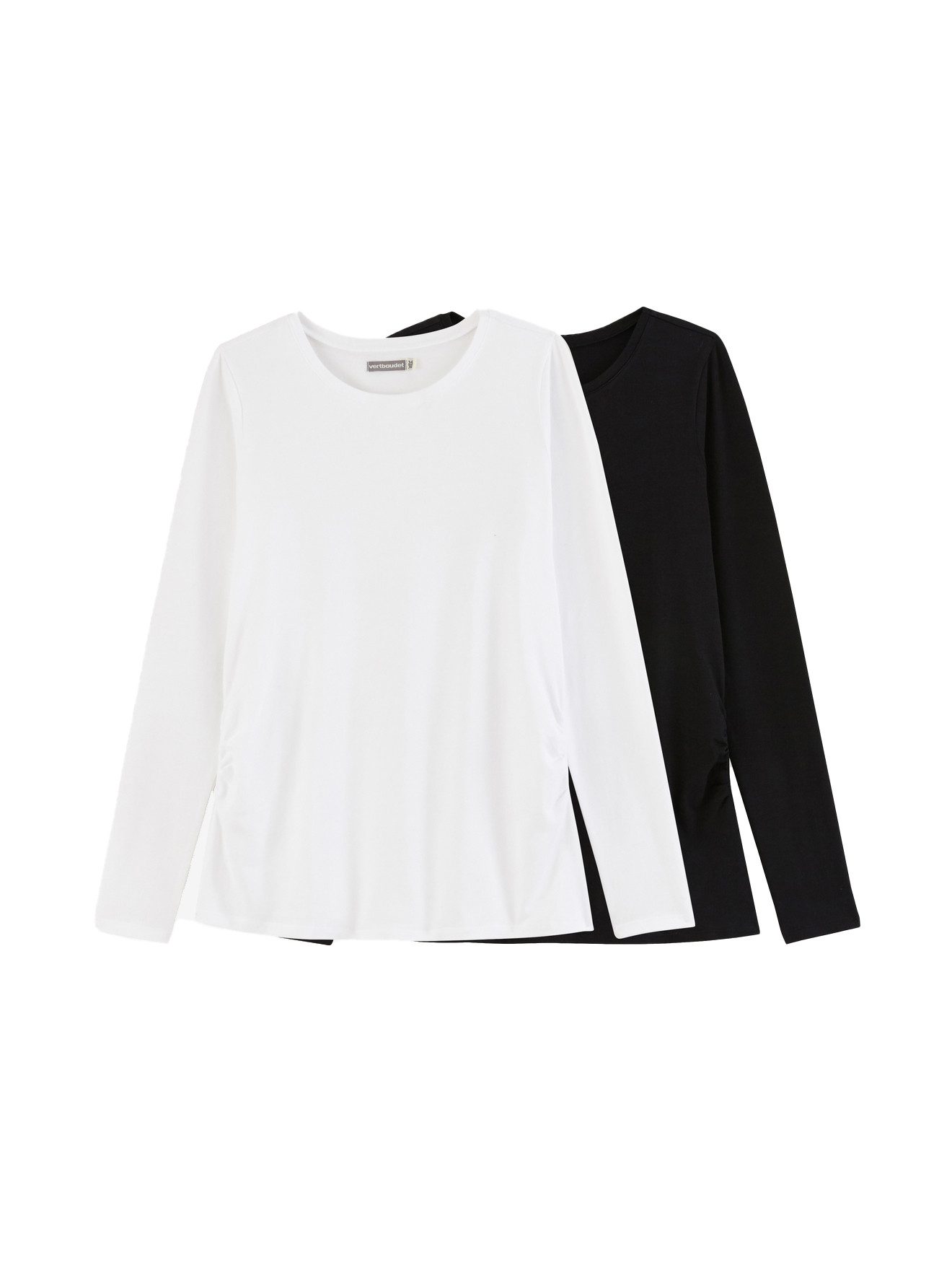 vertbaudet Langarmshirt 2er-Pack Umstands-Shirts
