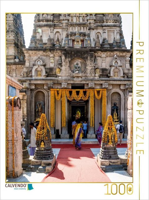 CALVENDO Puzzle CALVENDO Puzzle Mahabodhi - der Tempel zu Ehren des Buddha 1000 Teile Lege-Größe 48 x 64 cm Foto-Puzzle Bild von www.PhotoAndPC.club, 1000 Puzzleteile