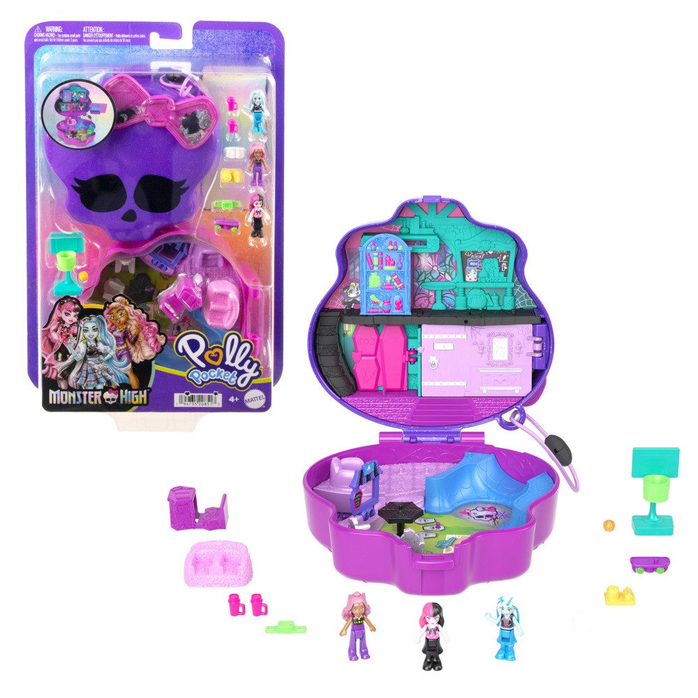 Mattel® Puppen Tragetasche Polly Pocket Monster High Partnership Compact