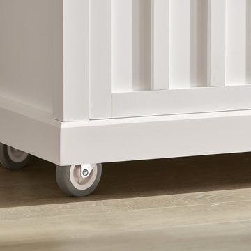 SoBuy Küchenwagen FKW94, Küchenschrank mit Schiebetüren Kücheninsel Sideboard