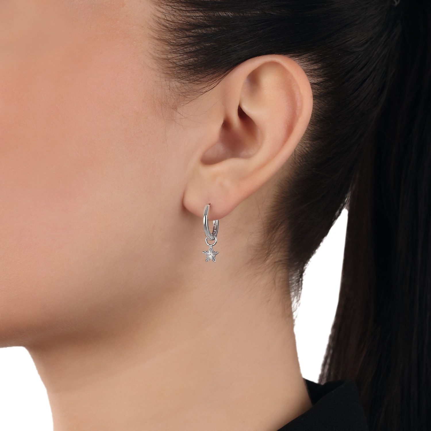 Amor Bead Amor Charm für Damen, 925 Sterling Silber, Stern (Charm, 1-tlg)