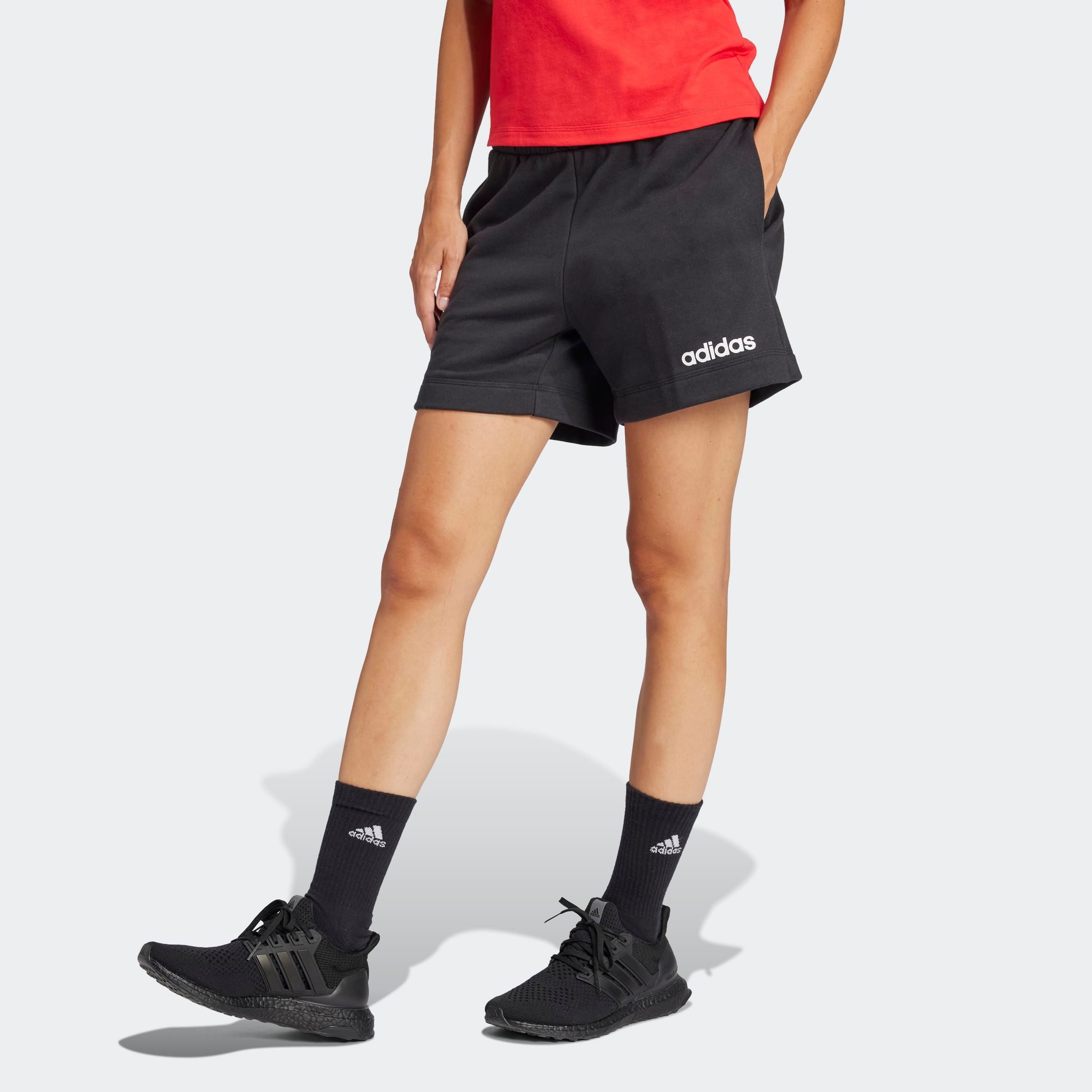 adidas Sportswear Shorts W LIN FT SHO (1-tlg) Mitelhoher Bund mit Kordelzug günstig online kaufen