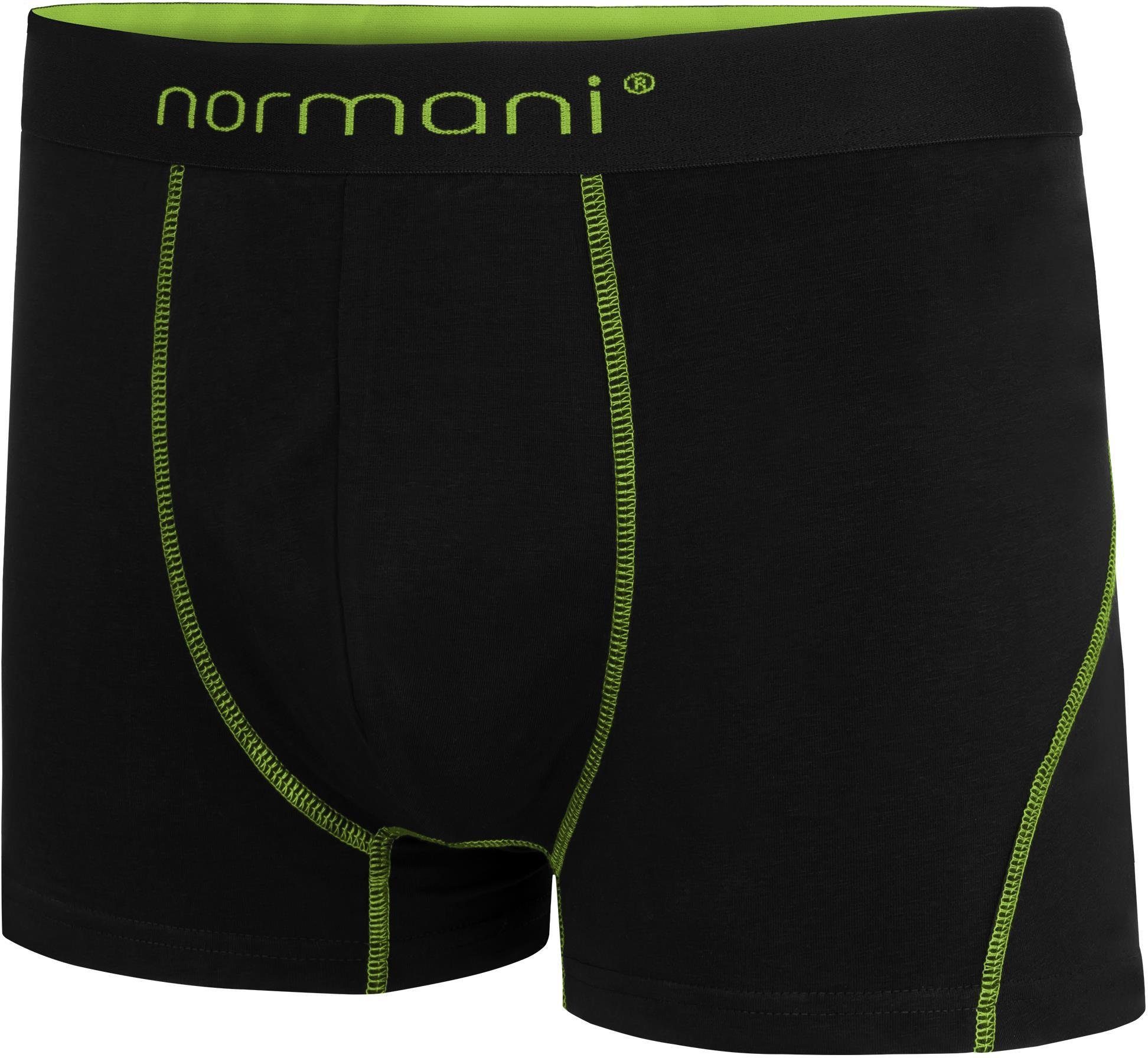 Baumwoll-Boxershorts normani 12 Unterhose x Grün Herren aus Männer Baumwolle für Boxershorts atmungsaktiver
