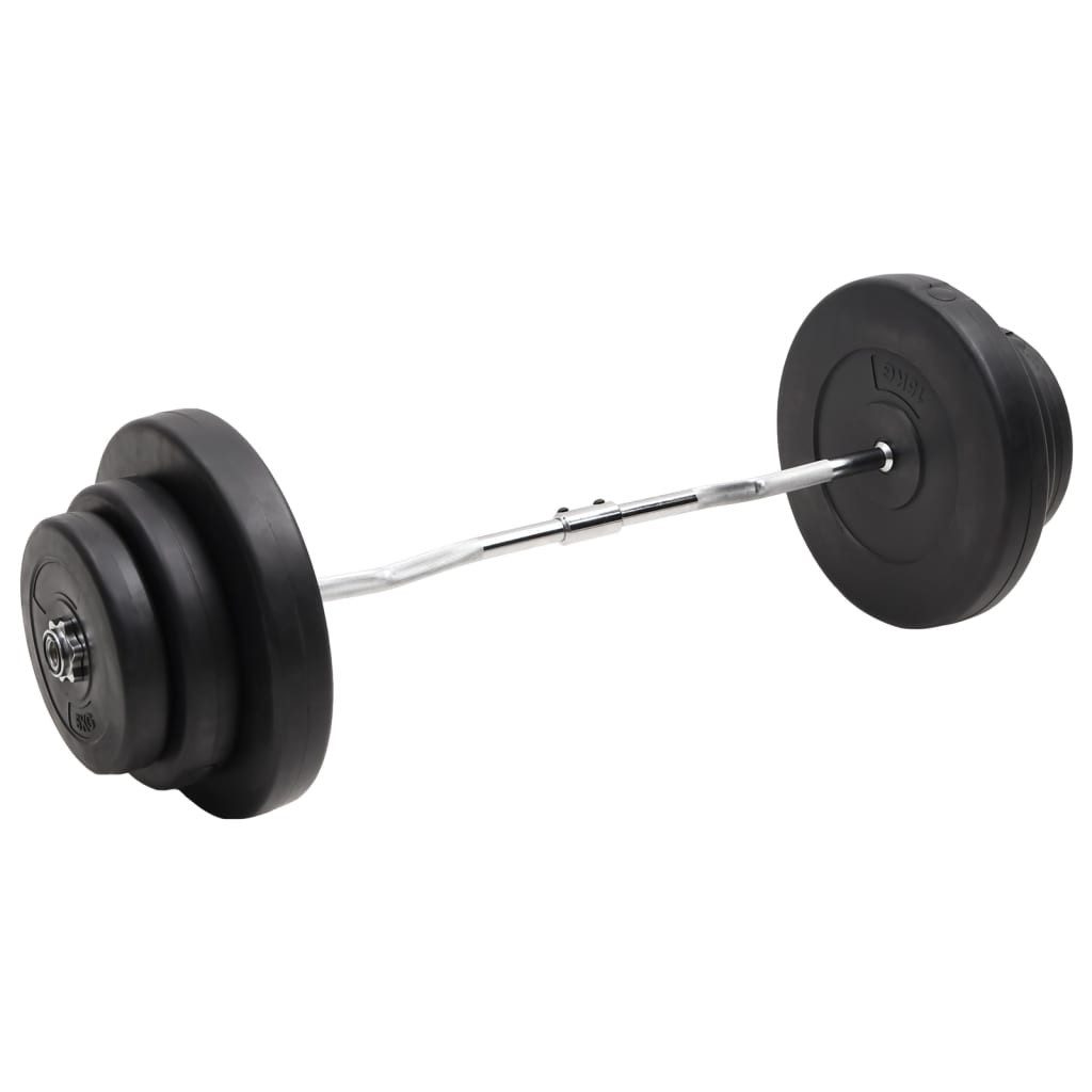 vidaXL Hantel Curlstange mit Gewichten 60 kg