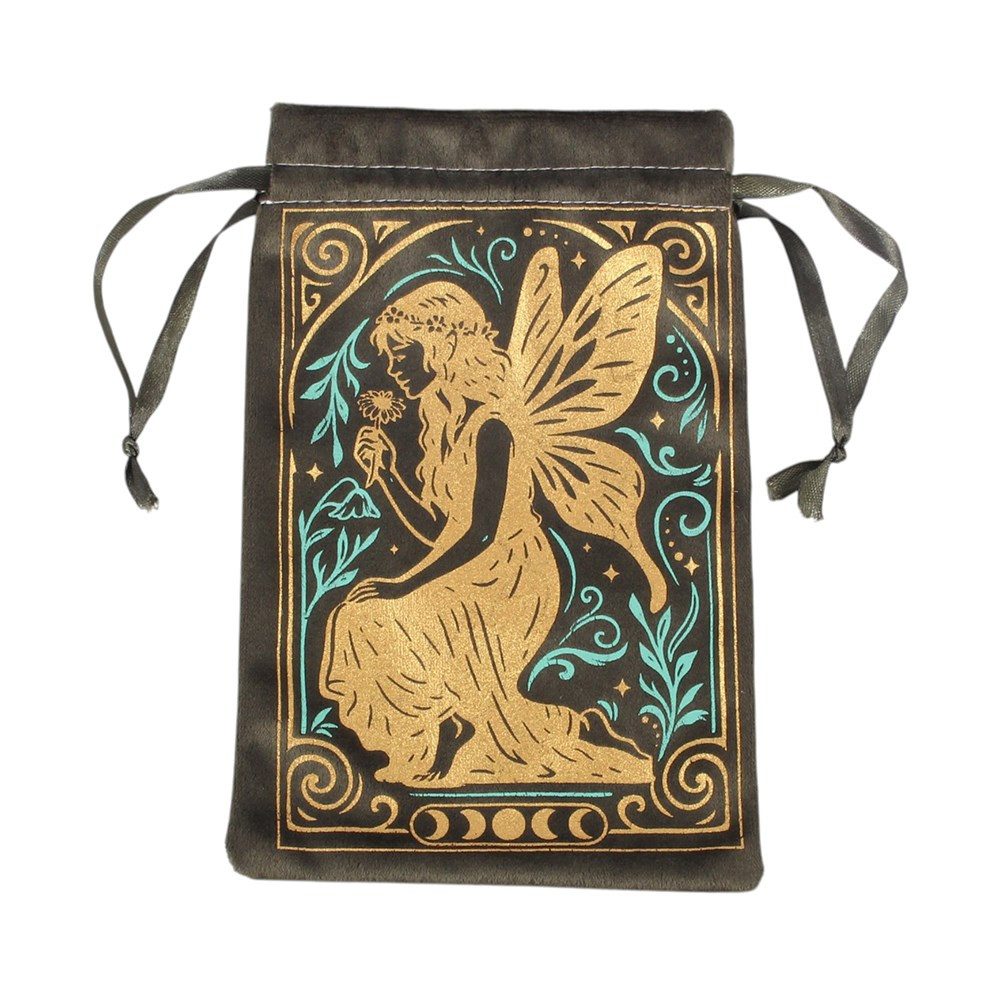 Something Different Aufbewahrungstasche Fairy Samtbeutel für Tarot-Karten – Fantasy Witchy Aufbewahrung