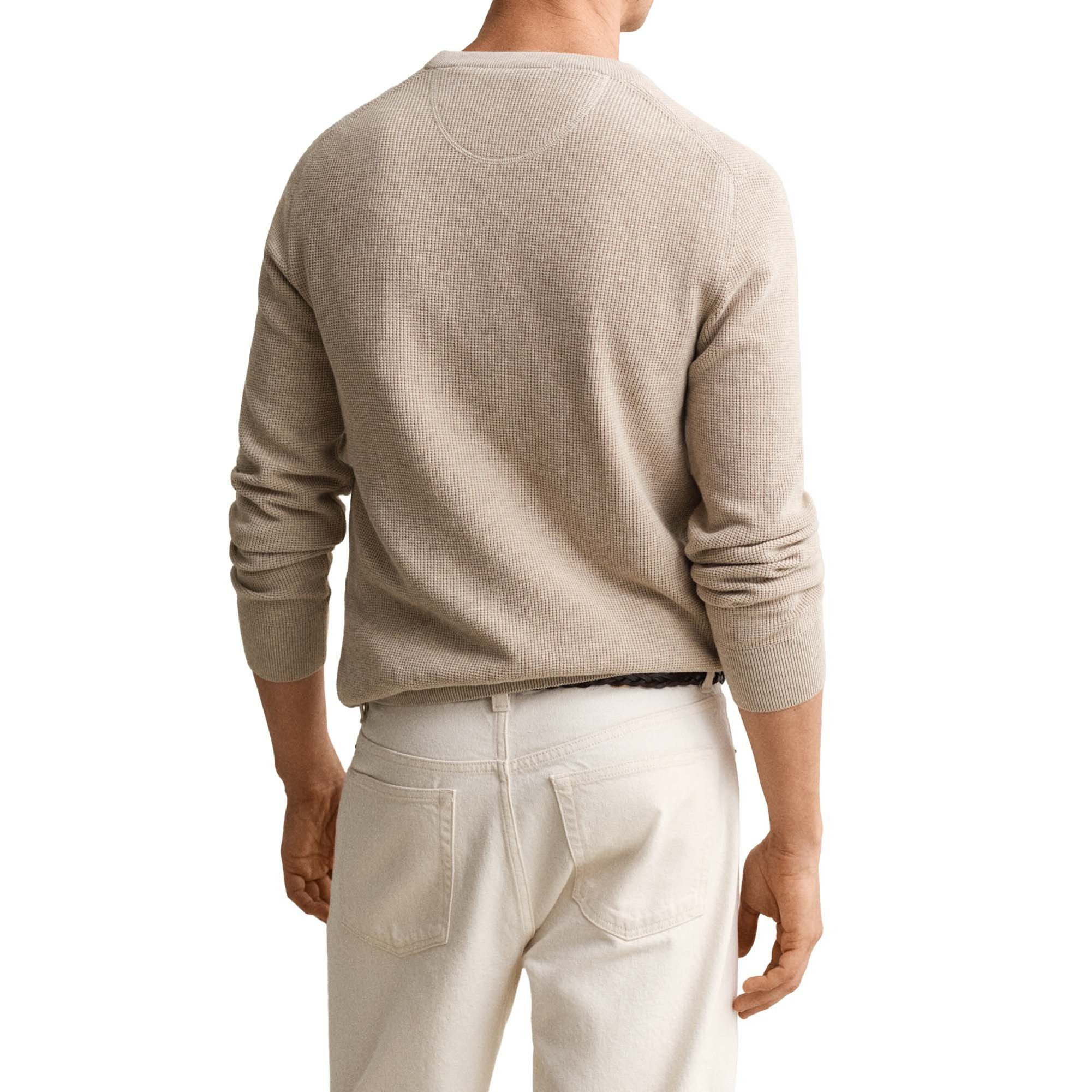 Gant Sweatshirt Herren Strickpullover 1er Pack Baumwolle (Packung, 1er Pack)