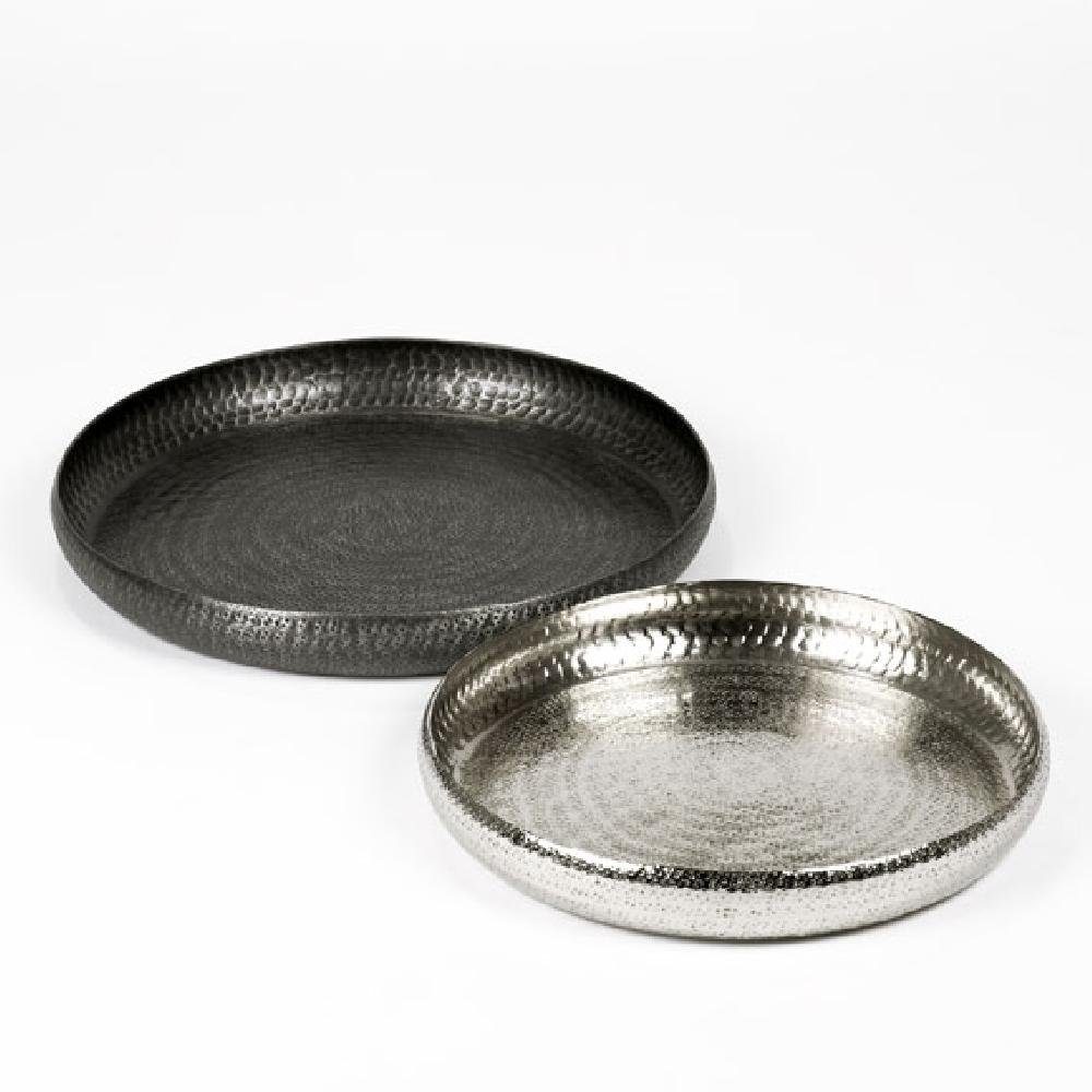 Lambert Getränkeuntersetzer Tablett Faro Silber (43cm)