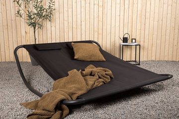 ebuy24 Gartenlounge-Set Gordo Hängematte auf Ständer schwarz., (1-tlg)