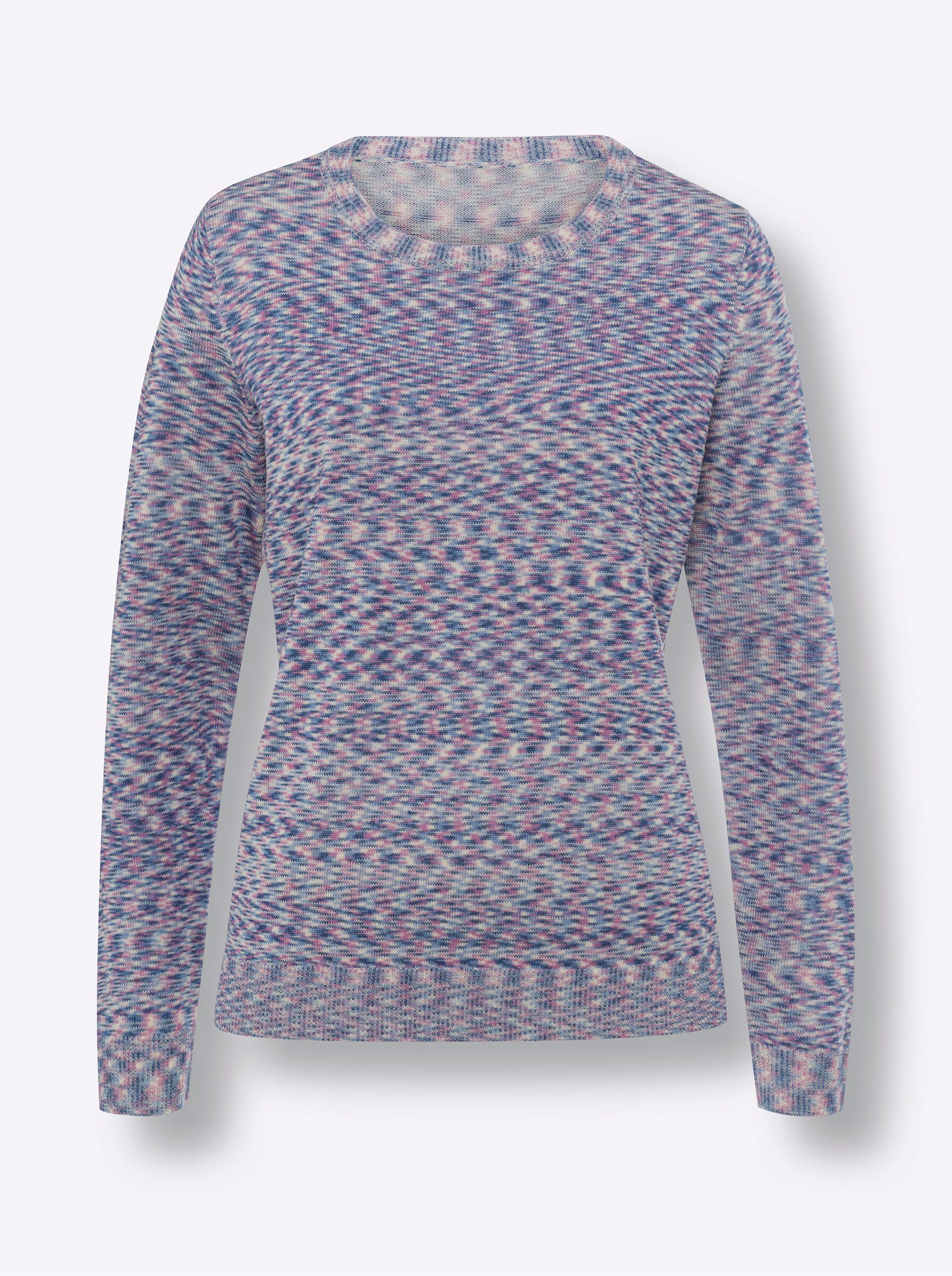Sieh an! Strickpullover Rundhals-Pullover Langarm Jersey