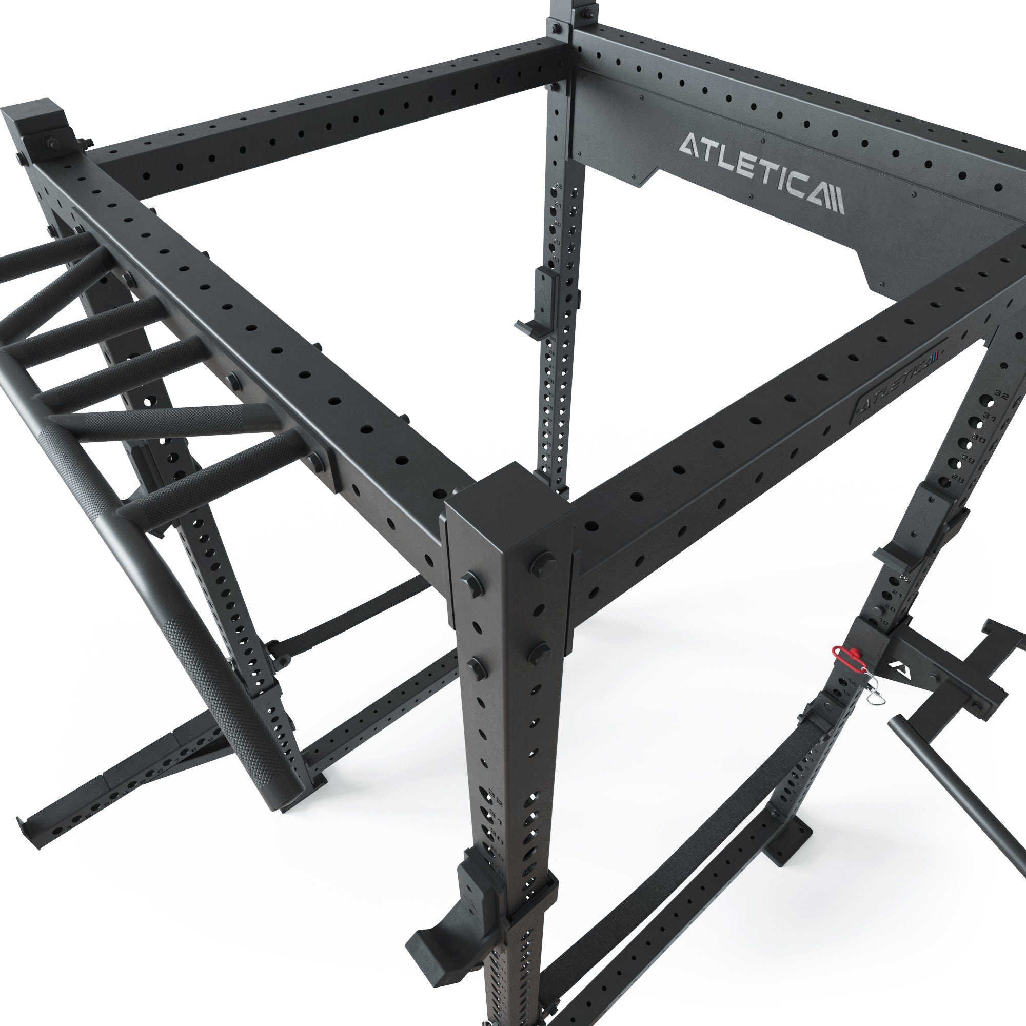 kg ATLETICA 186 black cm, 226x123x123 Power Rack Rack, Power R8-SoundWave