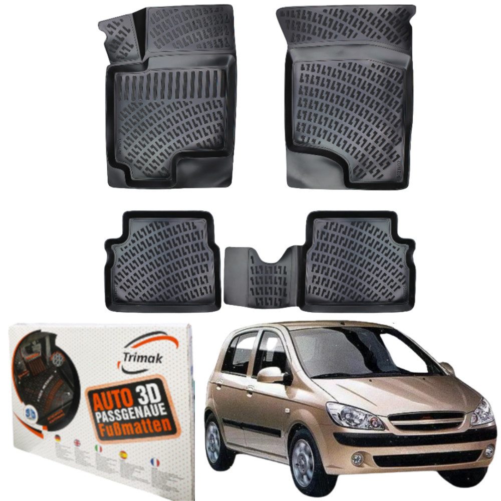 Passform-Fußmatten Oder Kofferraumwanne Oder Set kompatibel mit Hyundai Getz