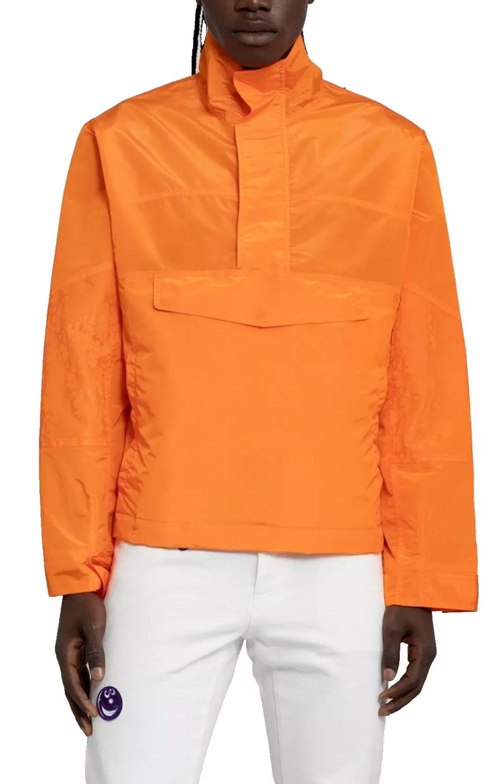 Dior Blouson Homme Oblique Anorak Jacke Verstellbarer Kordelzug, Verdeckte Druckknöpfe, Halb-Rei