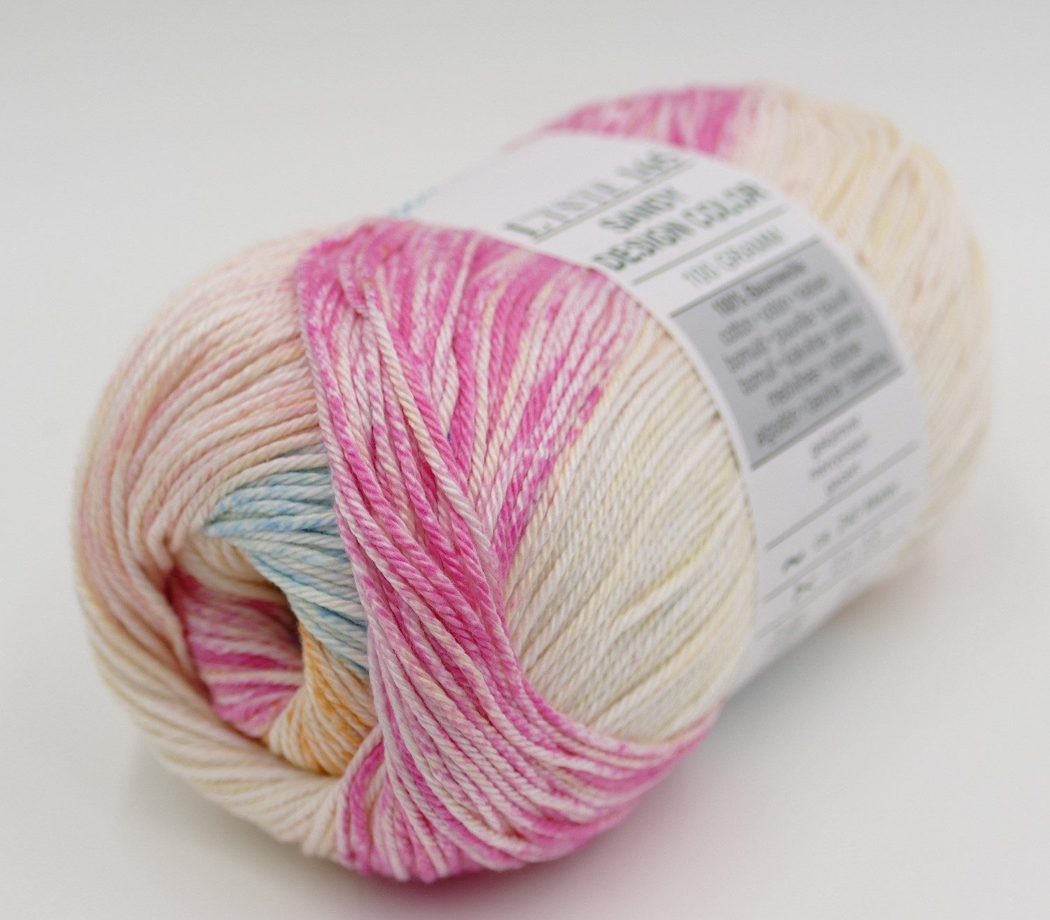Online Garne Linie 165 Sandy Design Color Baumwollgarn mit Farbverlauf Häkelwolle, 240,00 m (Farbverlaufsgarn reine Baumwolle, Häkelgarn, Strickgarn, Strickwolle, Handstrickgarn), 100% Baumwolle, Nadelstärke 2,5 bis 3,5 mm