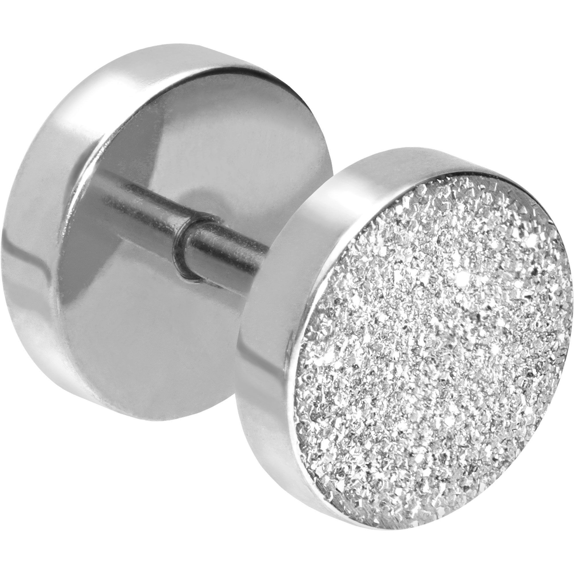 PIERCINGLINE Fake-Ear-Plug Chirurgenstahl Fake Plug DIAMANTOPTIK (Fake Plugs, 1-tlg)
