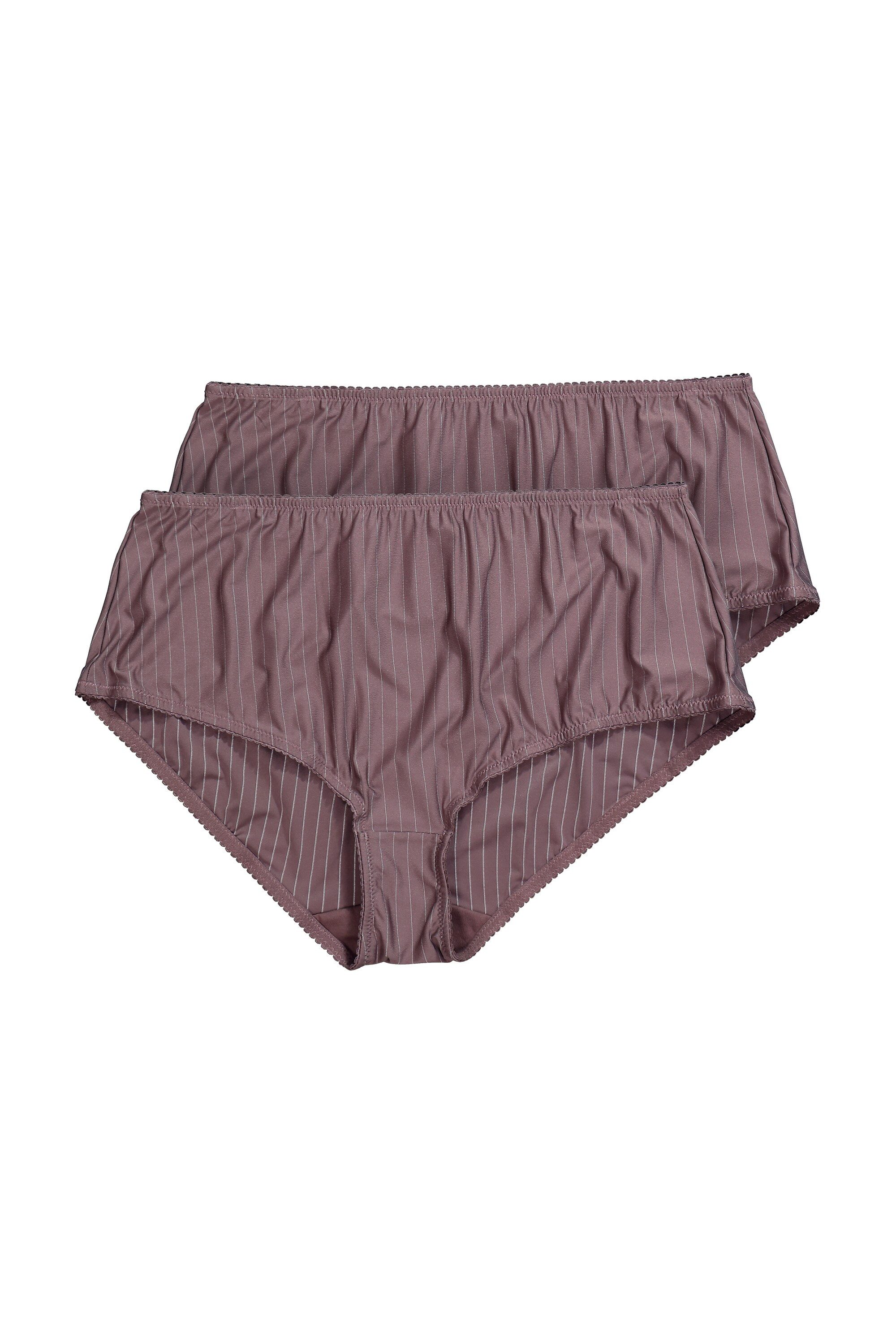 Ulla Popken Midislip Midislips 2er-Pack Nadelstreifen (2-St) Bestseller