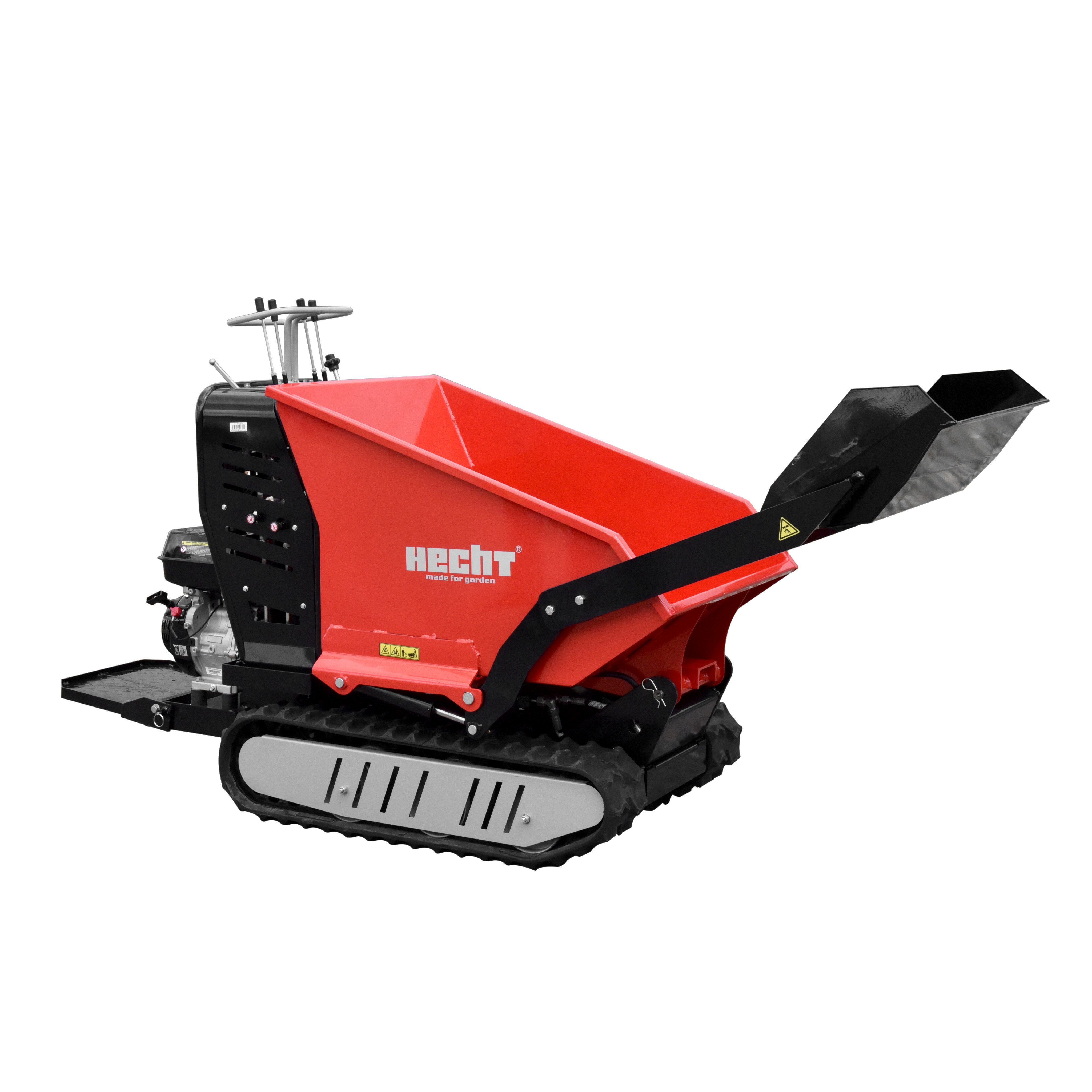 Hecht Raupendumper 2955 mit Selbstladefunktion 9 PS Raupenantrieb vollhydraulisch, 1-tlg., Mini-Dumper Kettendumper 500 kg