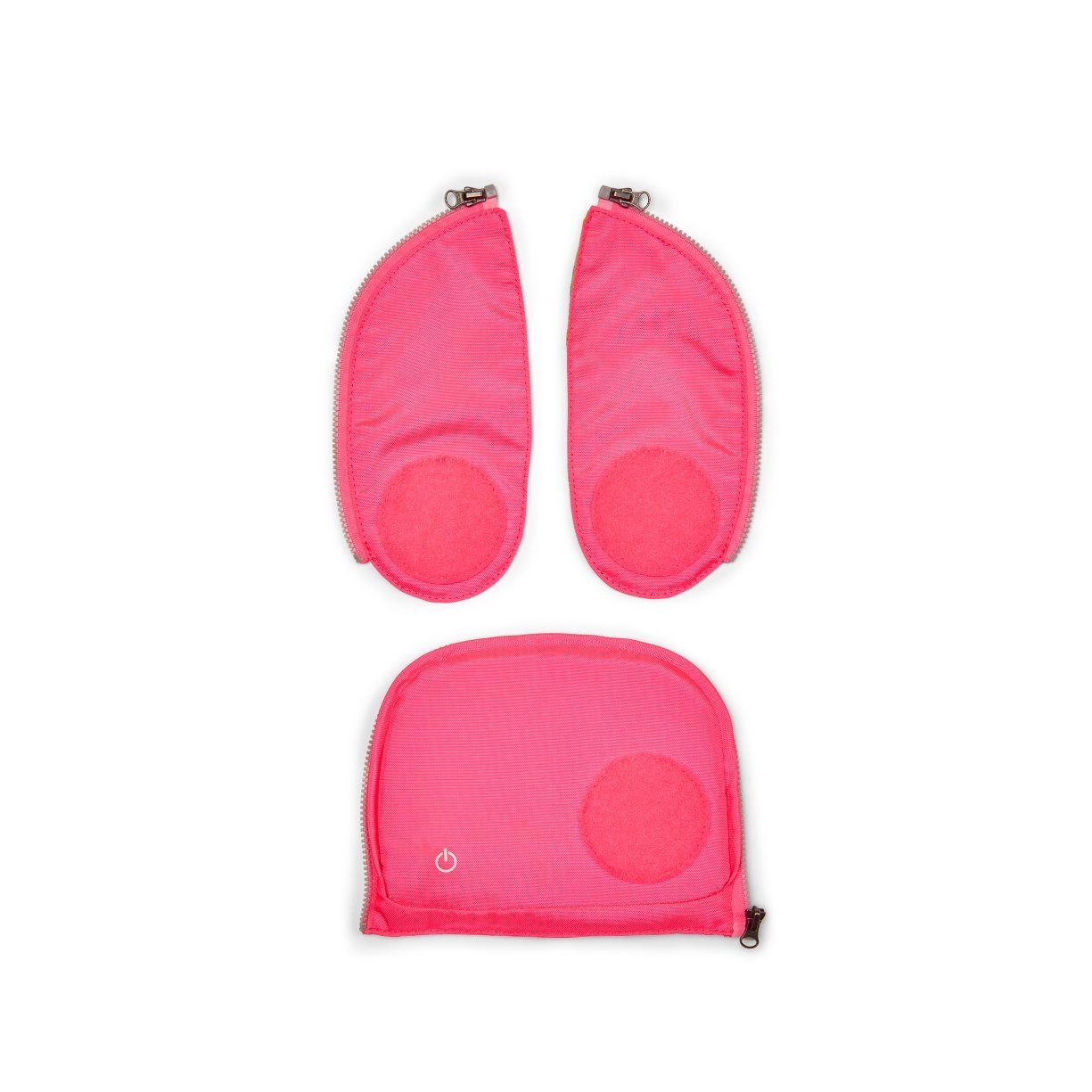 ergobag Schulranzen ergobag Fluo LED Zip Set Pink