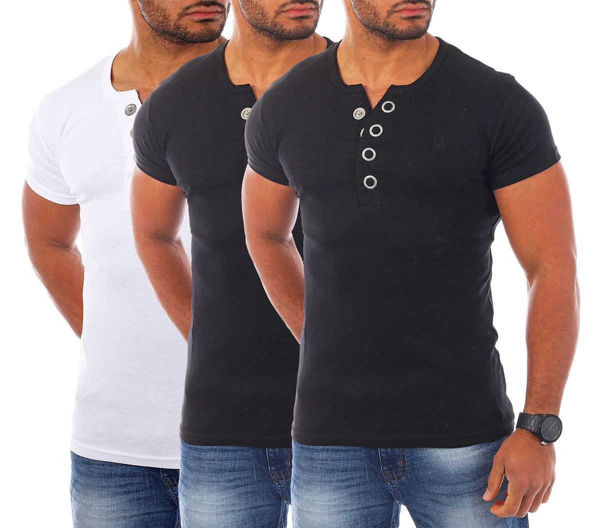 Young & Rich T-Shirt Herren basic günstig online kaufen