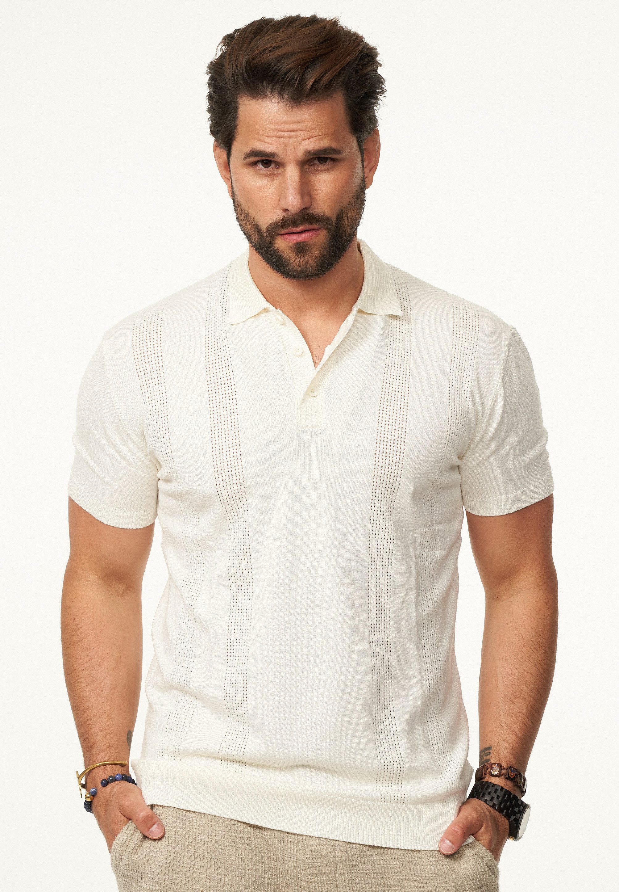 SOULSTAR Poloshirt mit Knopfleiste Herren Kurzarm günstig online kaufen