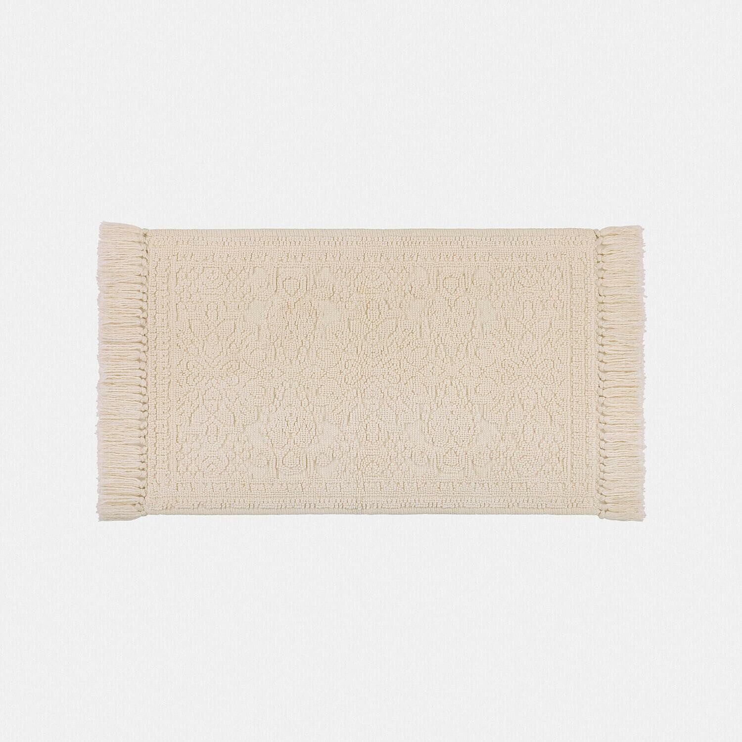 Mirabeau Badematte Badematte Dolcin weiß, Höhe 400 mm, 100% Baumwolle