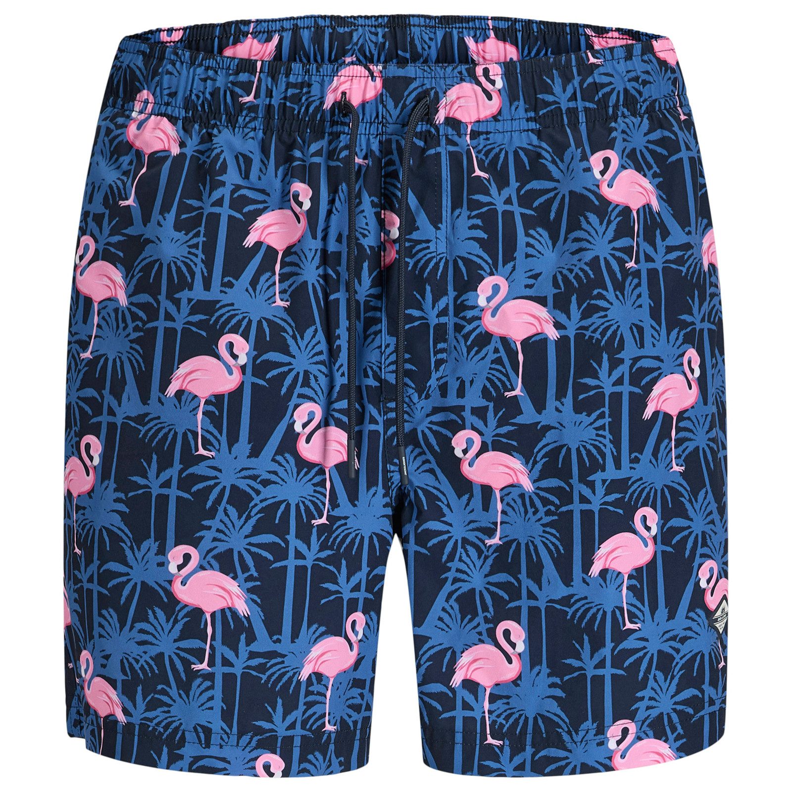 Jack & Jones Badeshorts Jack&Jones Übergrößen Badeshorts blau-pink JPSTMAUI