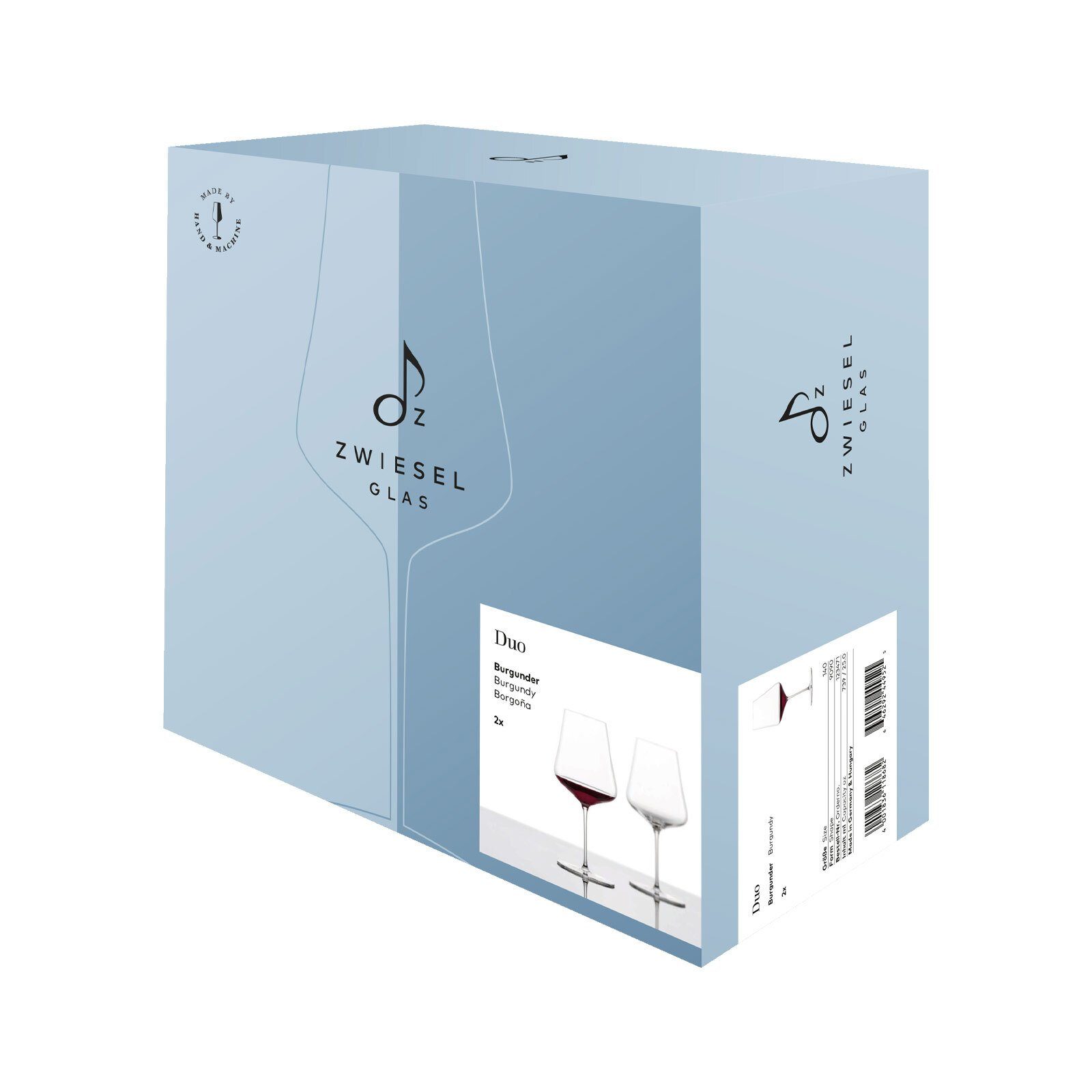 Zwiesel Glas Rotweinglas Duo Burgunder Rotweingläser 739 ml 2er Set, 2-tlg., Glas
