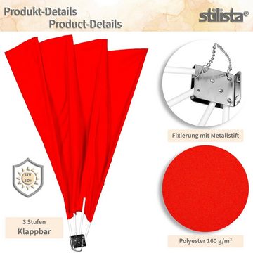 STILISTA Sonnensegel Balkonfächer Balkonsichtschutz Sonnenschutz, (1-tlg), klappbar mit Wandhalterung, inkl. Schutzhülle, Farb- und Setwahl