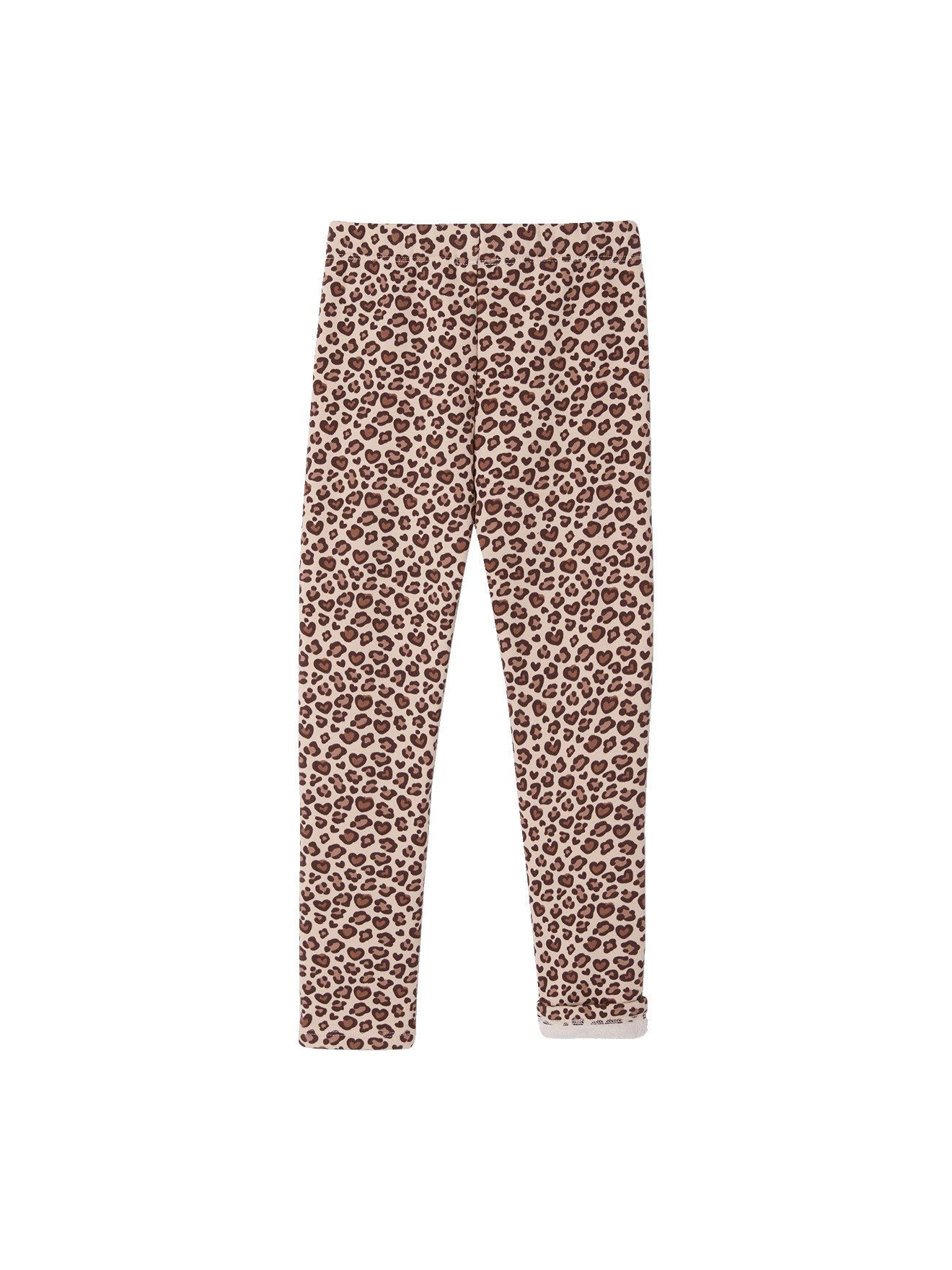 vertbaudet Leggings Mädchen Thermo-Leggings Dehnbund, Regenboegen oder Einhoerner