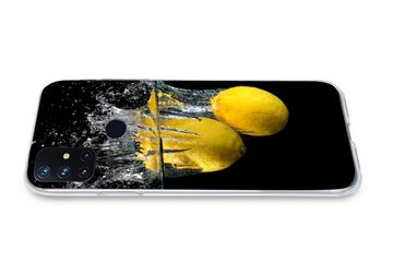 MuchoWow Handyhülle Zitrone - Frucht - Stilleben - Wasser - Gelb, Phone Case, Handyhülle OnePlus Nord N10 5G, Silikon, Schutzhülle