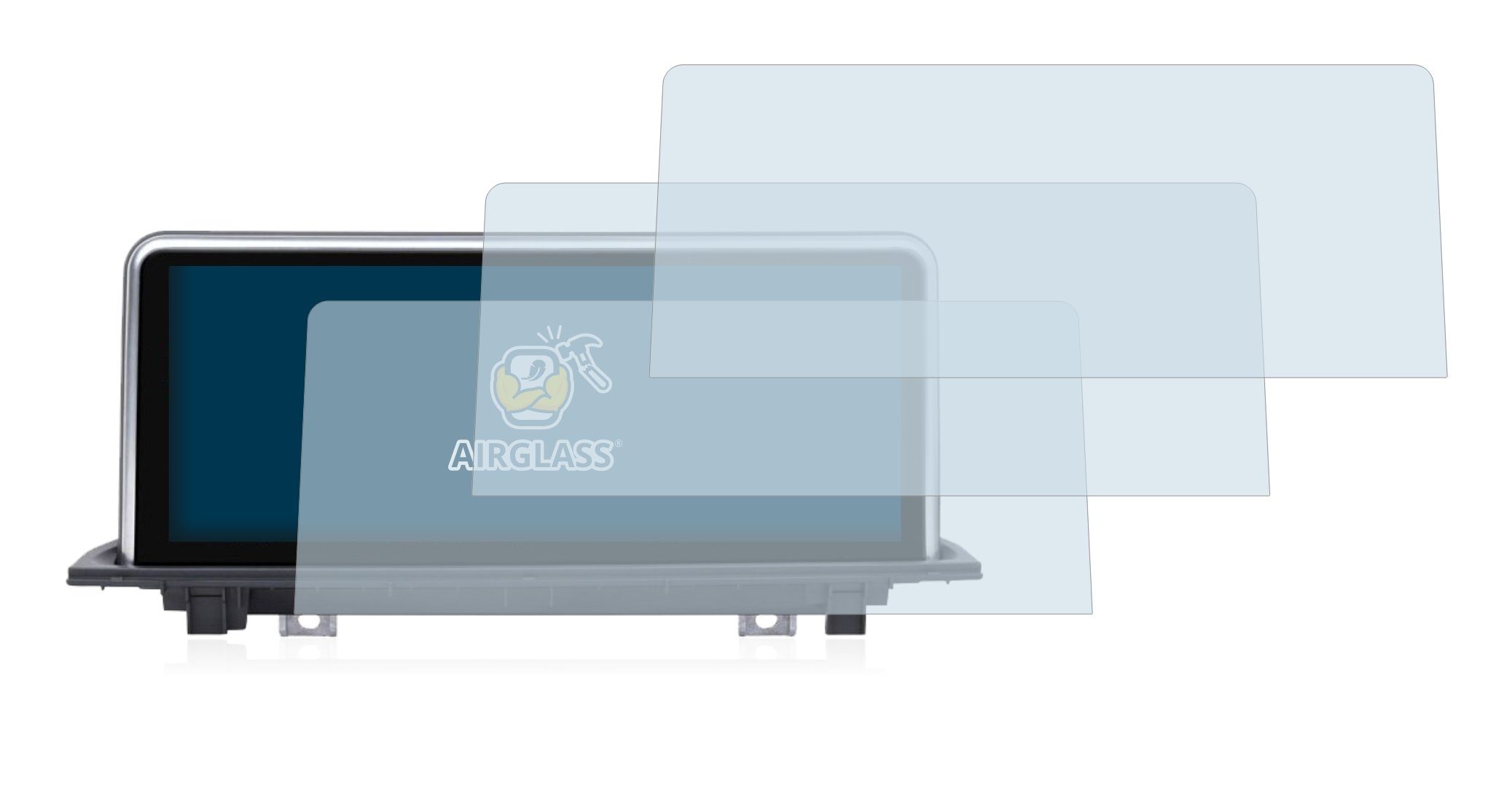 BROTECT 3x Airglass klare Schutzfolie(für Volkswagen Tiguan Allspace 2020  Discover Media 8 2020)