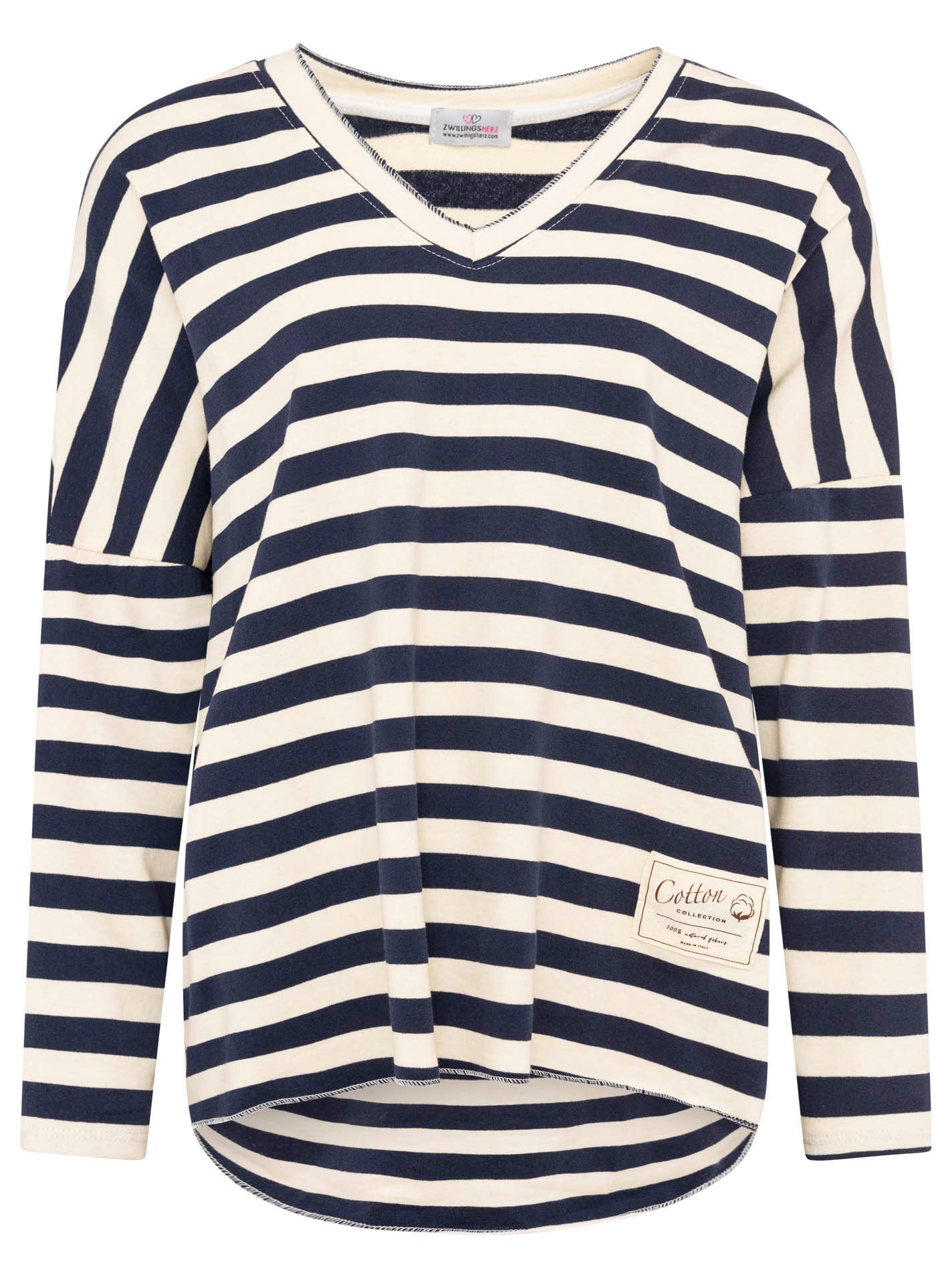 T-Shirt "Streifen & Jersey"