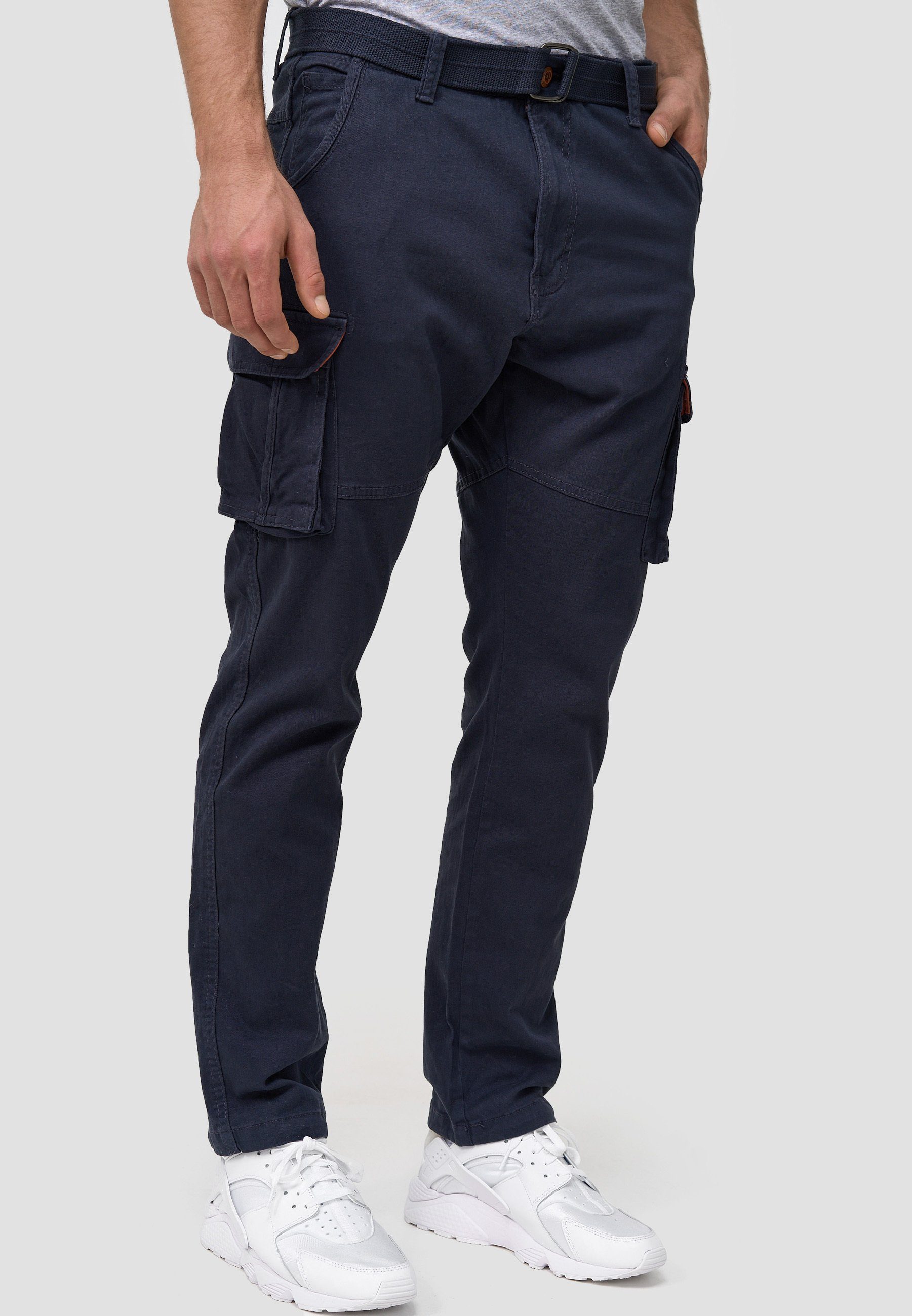 Indicode Cargohose Mathen Navy