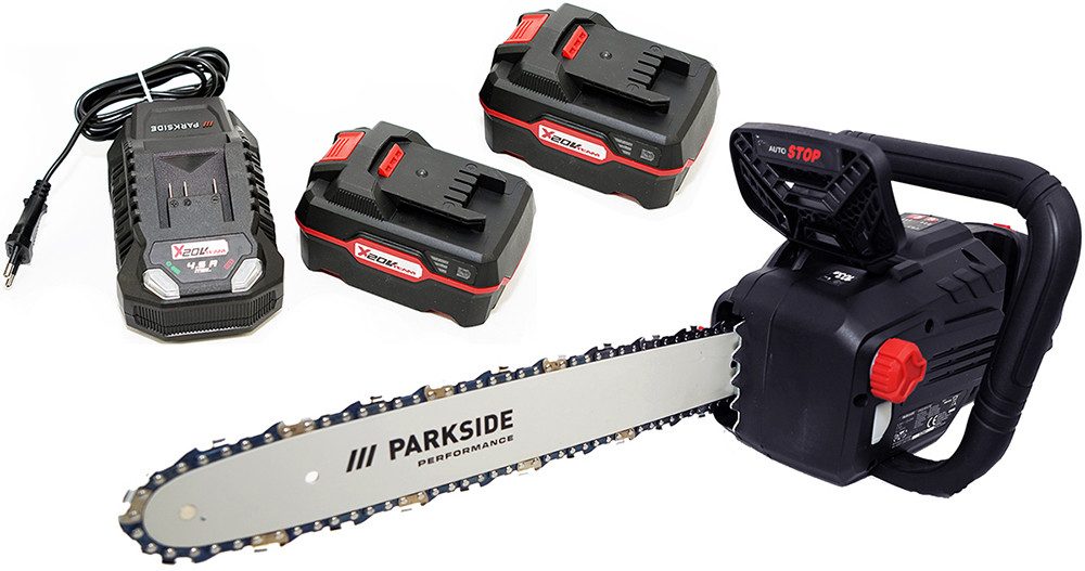 PARKSIDE PERFORMANCE® Akku-Kettensäge 40V Akku Kettensäge PPKSA 40, 45,5 cm Schwertlänge