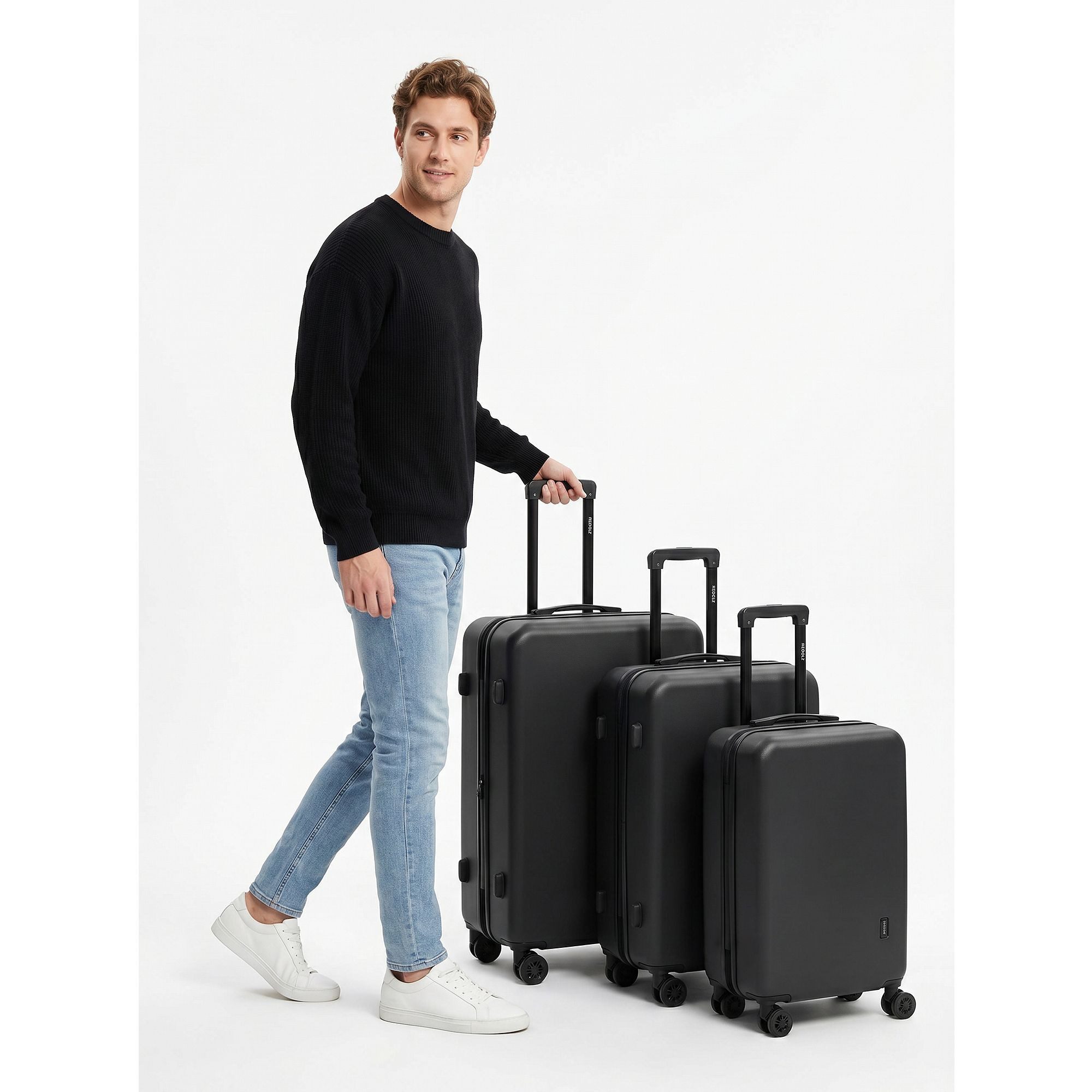 Redolz Trolleyset Essentials 09, 4 Rollen, (3-teilig, 3 tlg), ABS