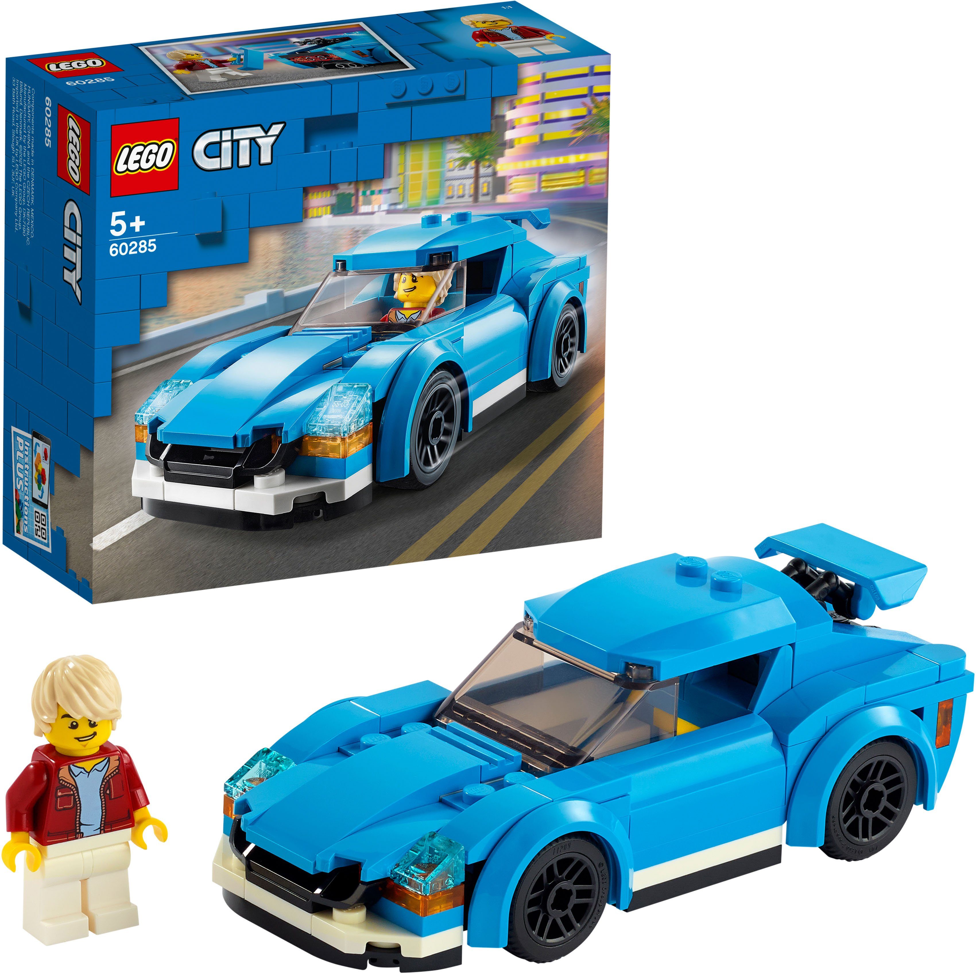 Image of LEGO® Konstruktionsspielsteine »Sportwagen (60285), LEGO® City«, (89 St), Made in Europe