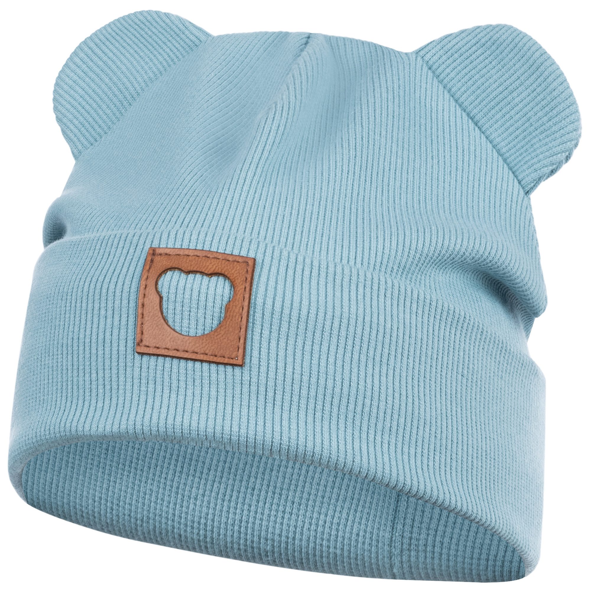 Smarilla Jerseymütze Übergangsmütze Baumwollmütze Beanie Bärenohren