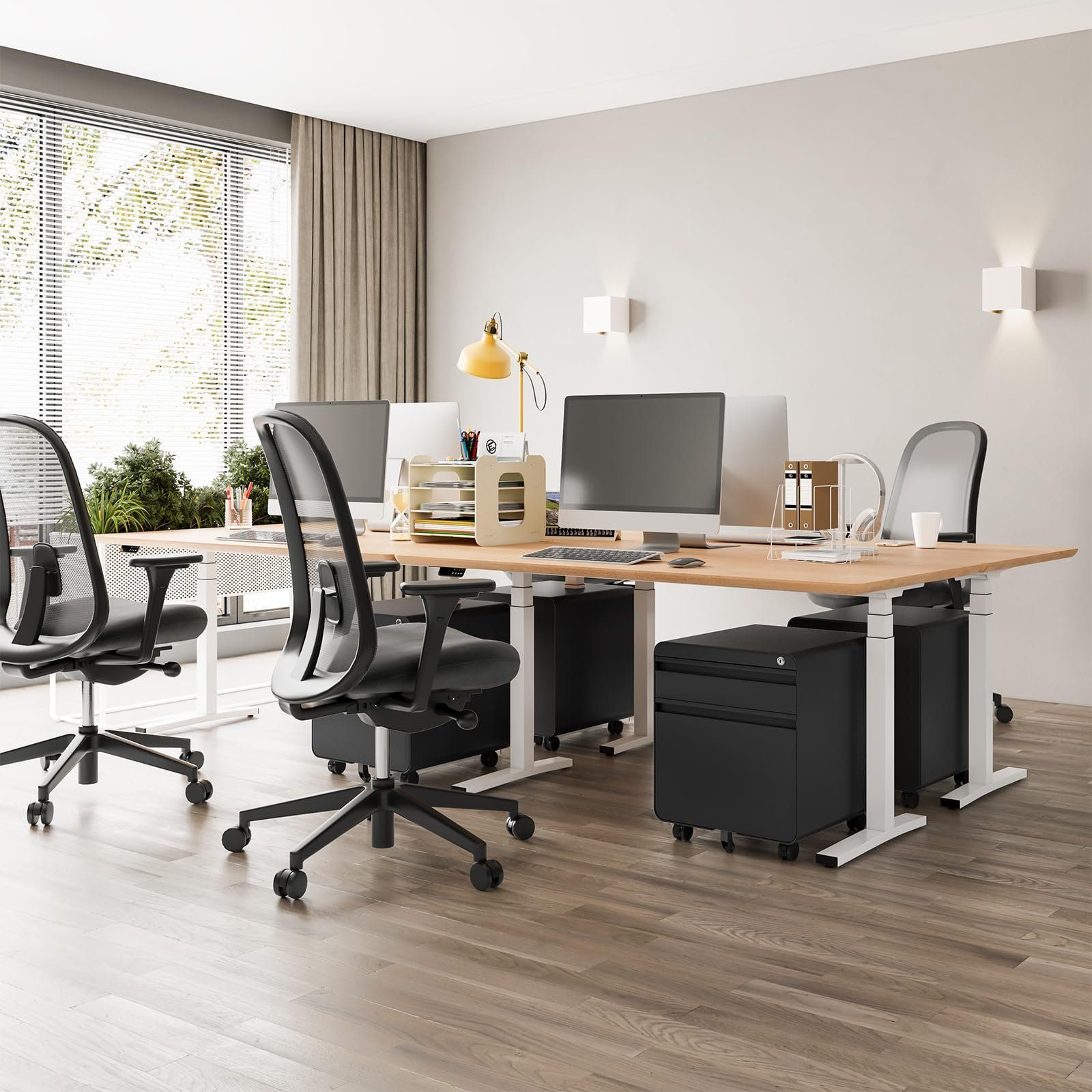 Dripex Aktenschrank Metall Rollcontainer Stahl Büroschrank mit 2/3 Schublad günstig online kaufen