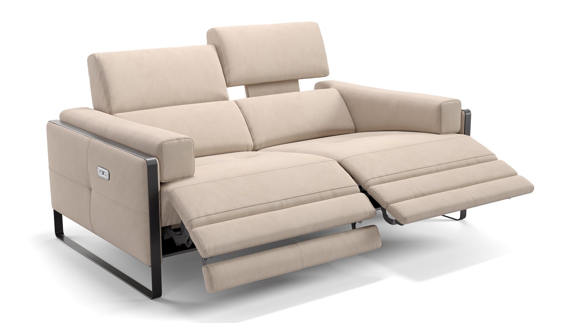 Sofanella 2-Sitzer Stoff MILO, Relaxsofa, Designsofa, Designer Couch, Italienisches Sofa, 2er Sofa
