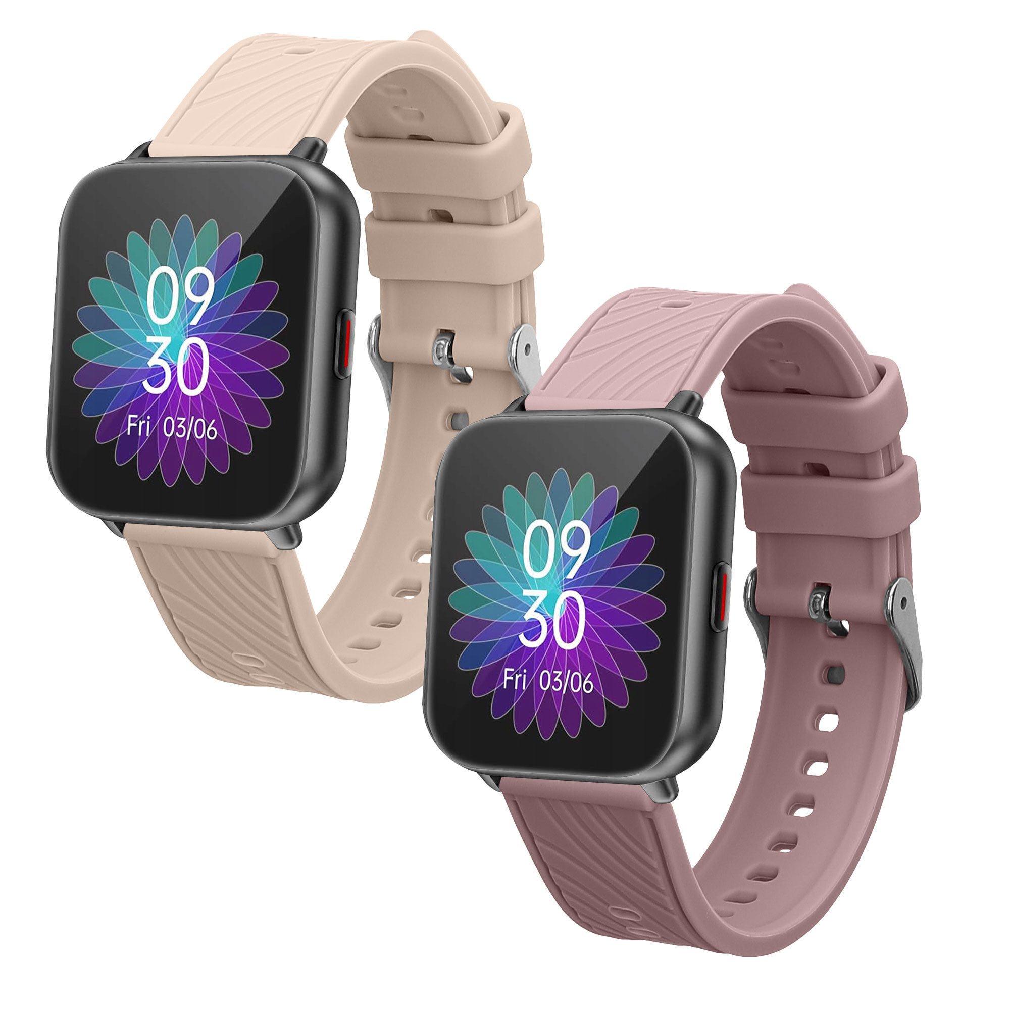 kwmobile Smartwatch-Armband 2x Uhrenarmband für Ruimen H1 / D1 Armband, Fitnesstracker Band Set aus TPU Silikon - Ersatzarmband Smartwatch