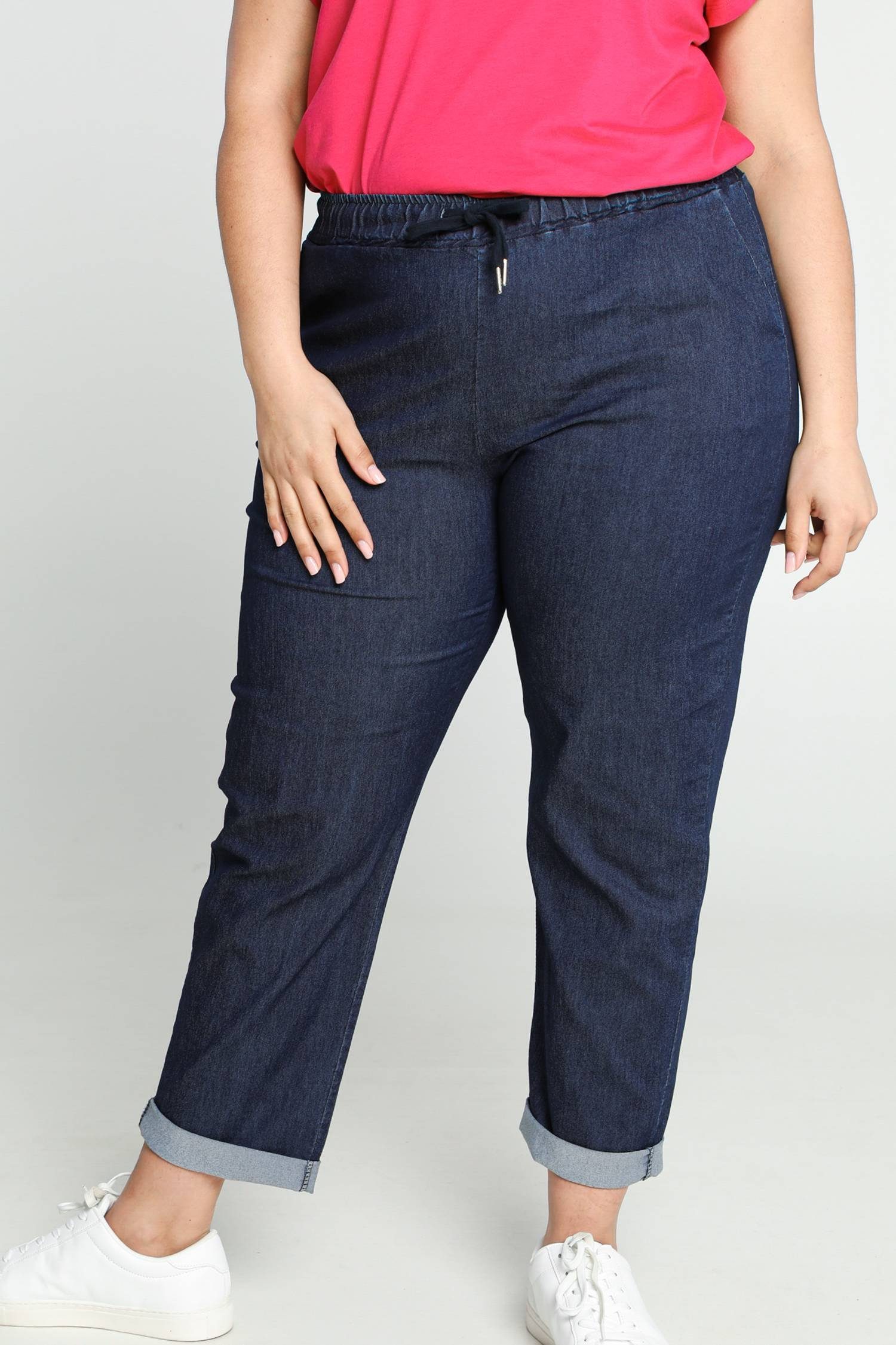 5-Pocket-Jeans 7/8-Chinohose Unifarbene Paprika