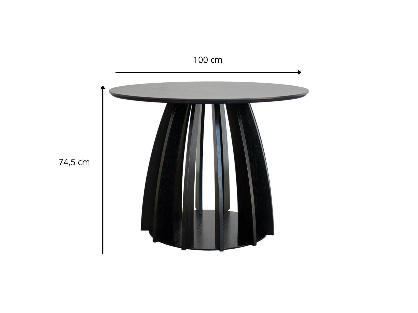 Compleo Esstisch ⌀100 cm, Design-Esstisch, Holztisch, furnierter Tisch NINO (nicht ausziehbar), MADE IN EU, TOPSELLER