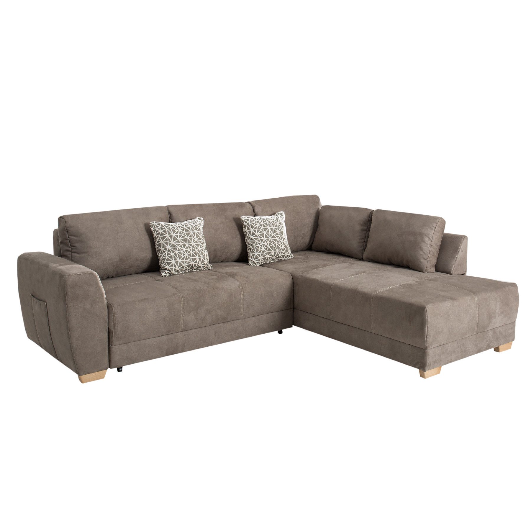 riess-ambiente Ecksofa NORWAY 255cm taupe, mit günstig online kaufen