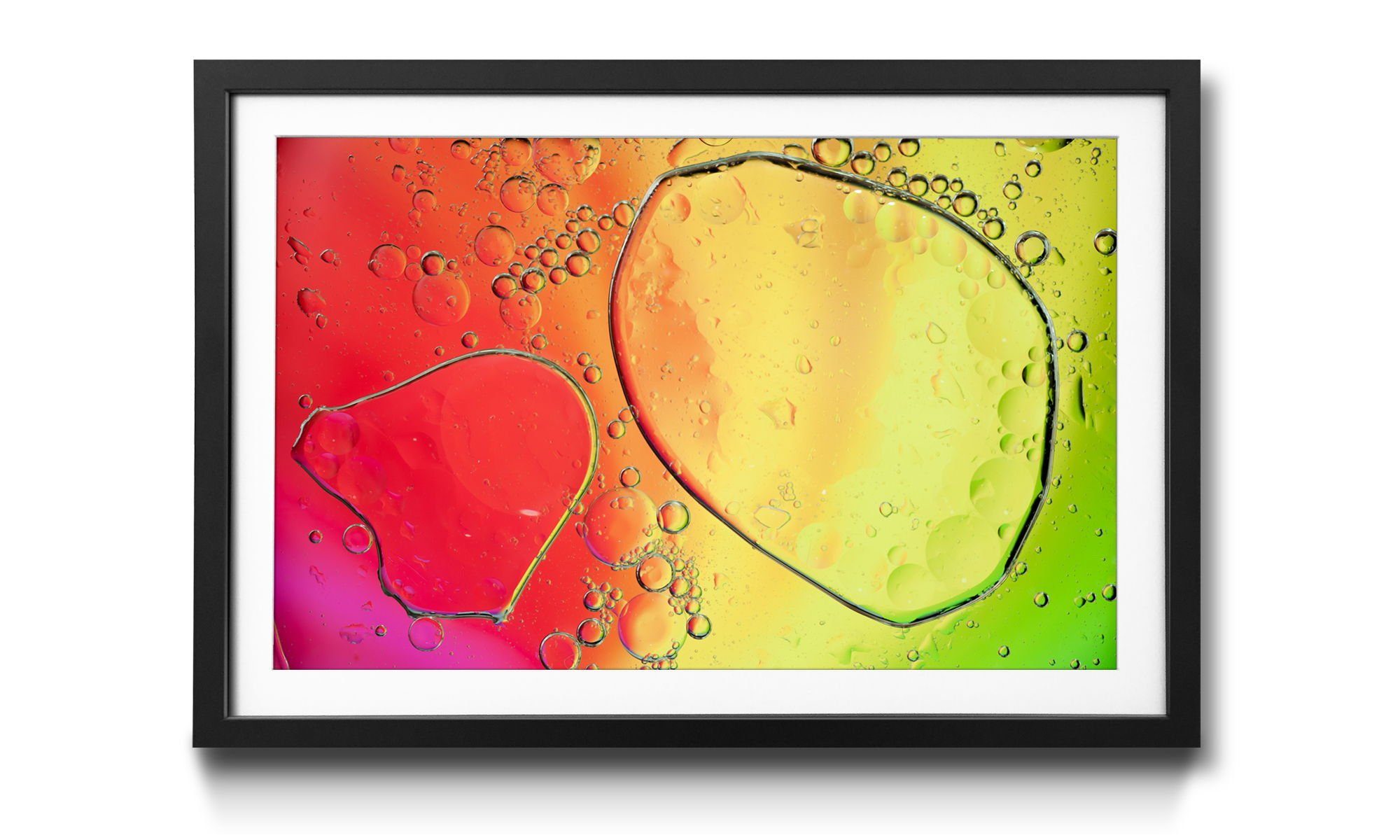 WandbilderXXL Bild mit Rahmen Rainbowdrops, Wasser, Wandbild, in 4 Größen erhältlich